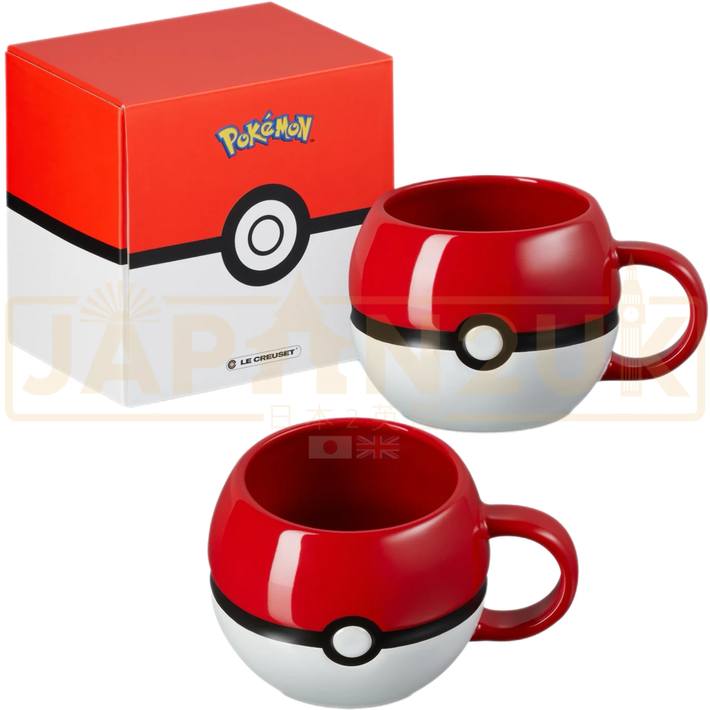 Pokemon Center Japan x Le Creuset Pokeball Ceramic Mug