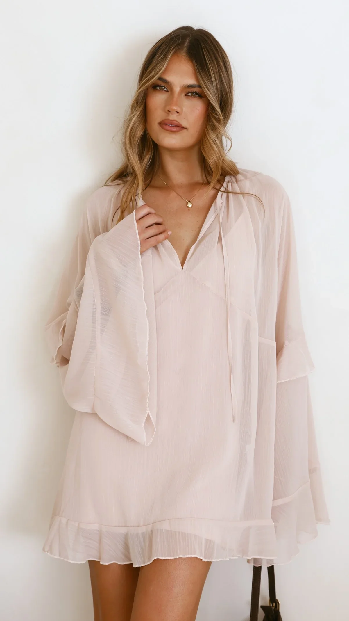 Leera Mini Dress - Nude