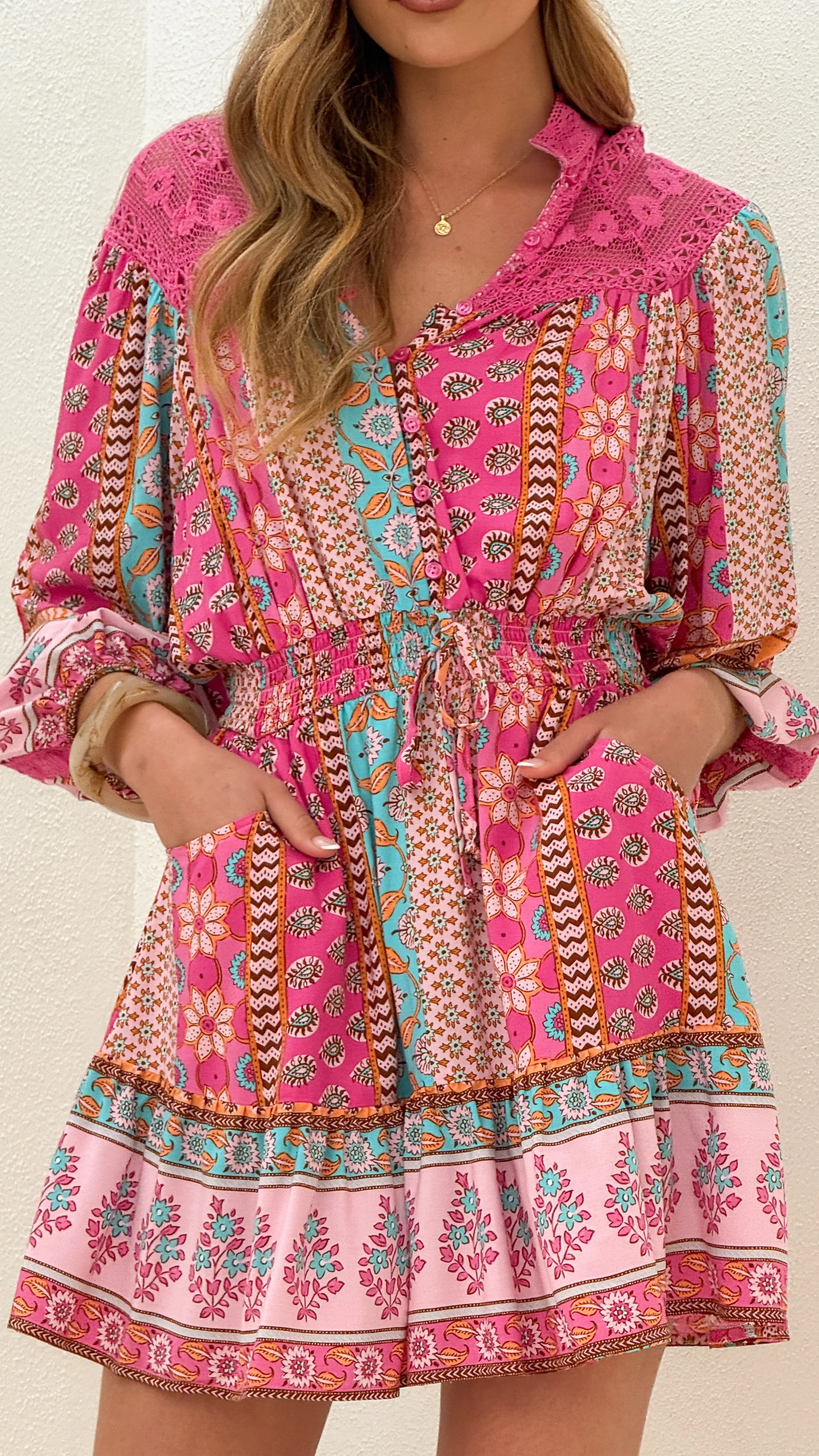 Alevya Mini Dress - Cedella Print