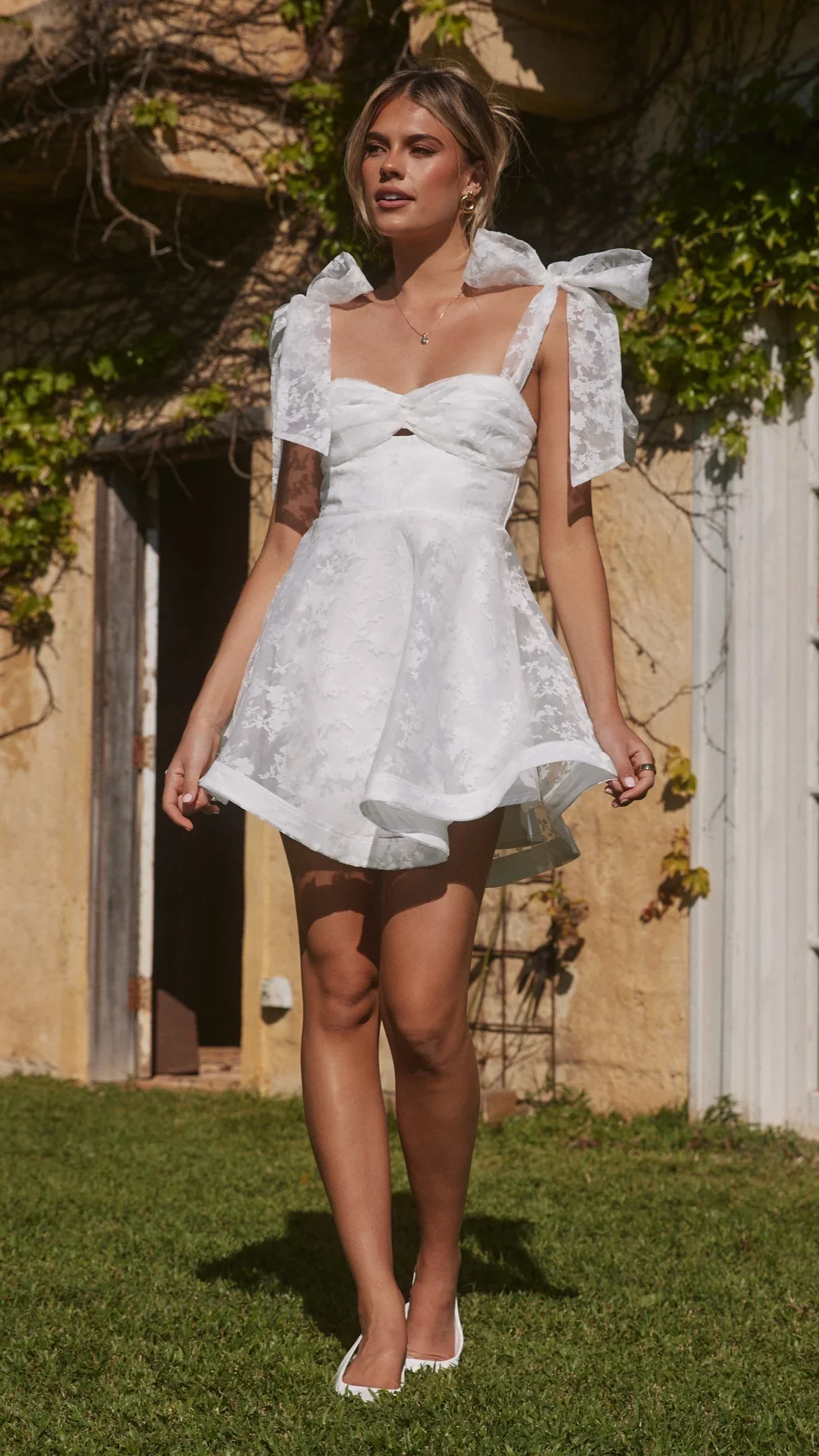 Karis Mini Dress - White