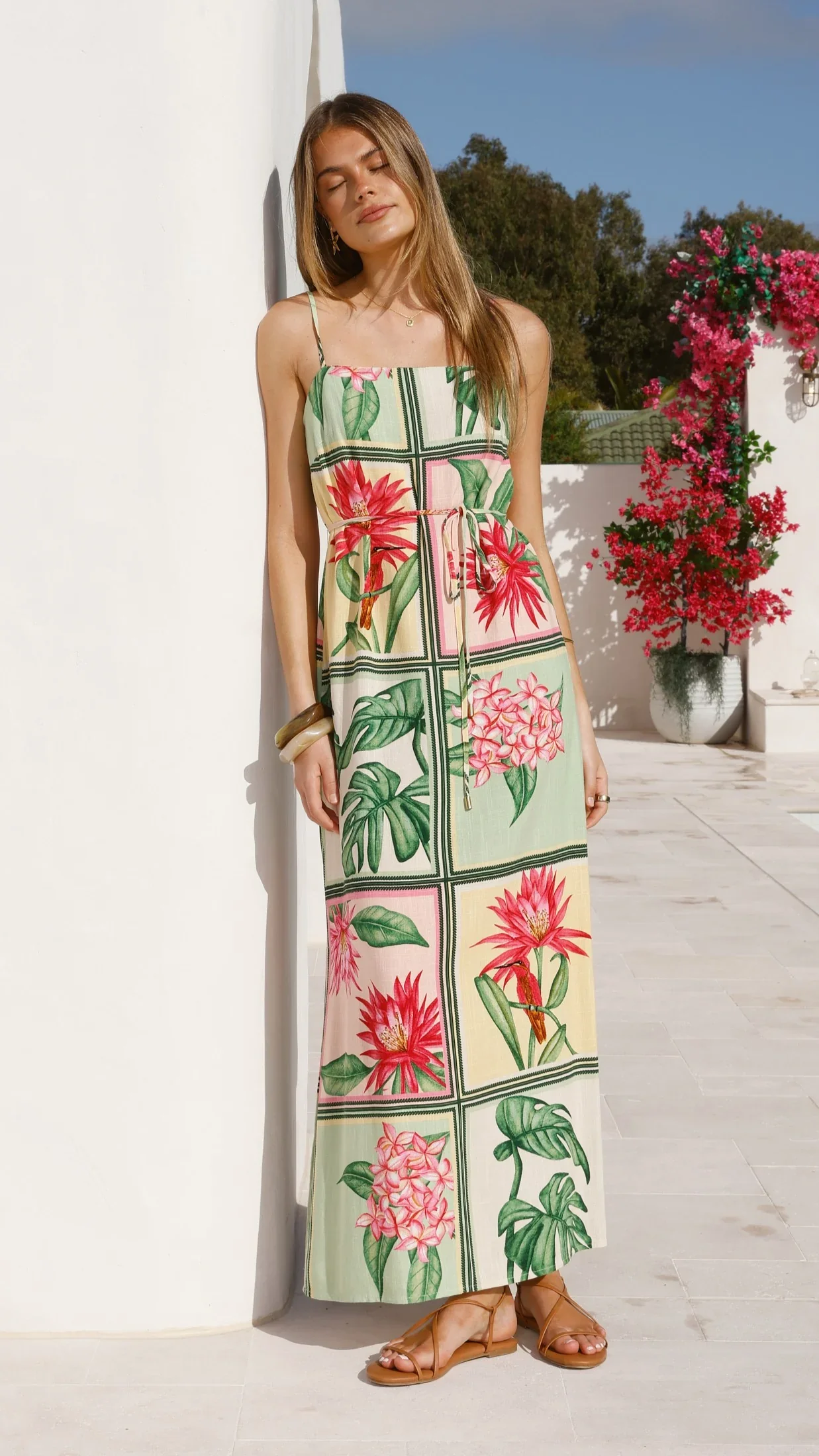 Elora Maxi Dress - Tropical Bloom
