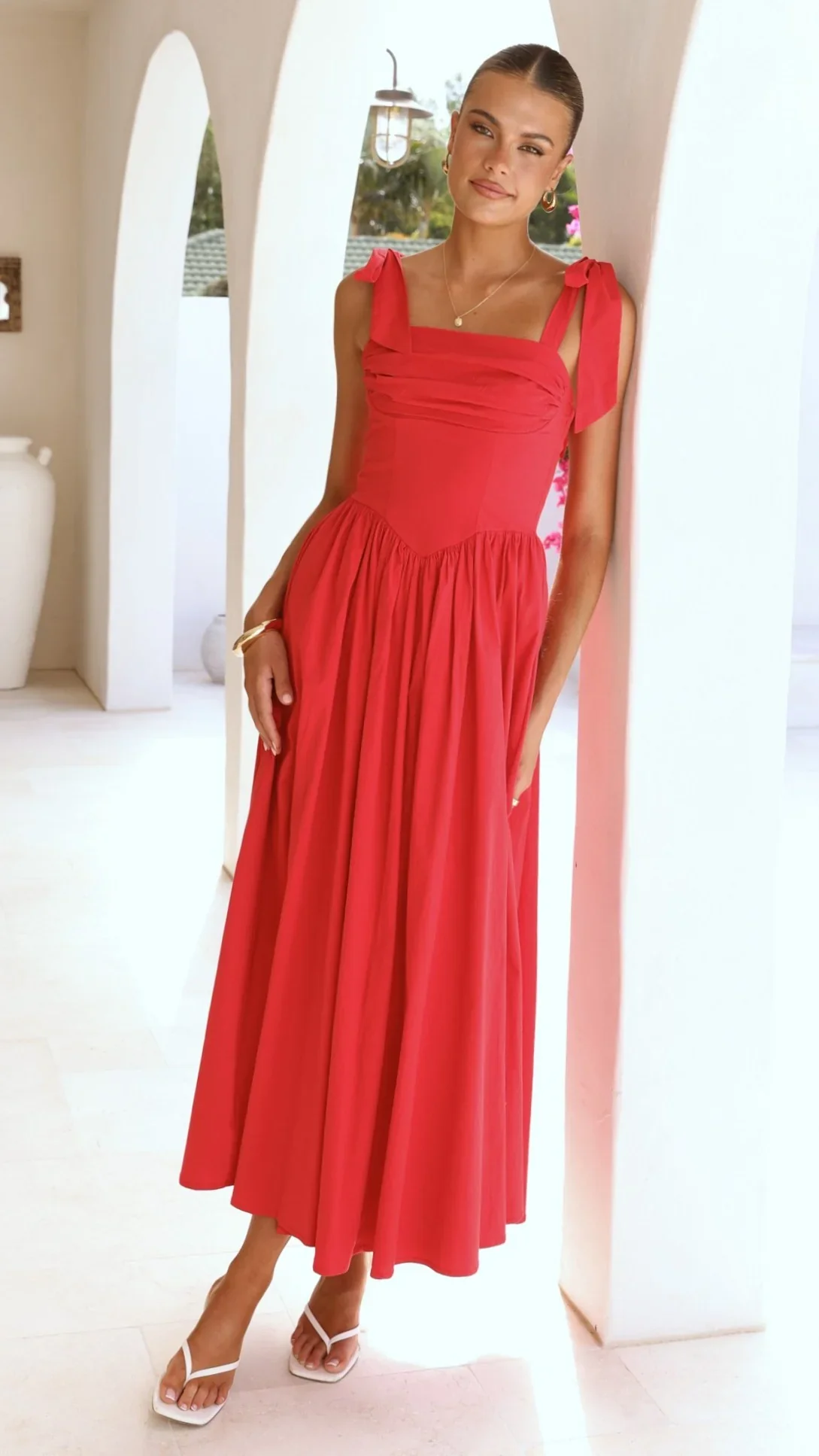 Haisley Maxi Dress - Red