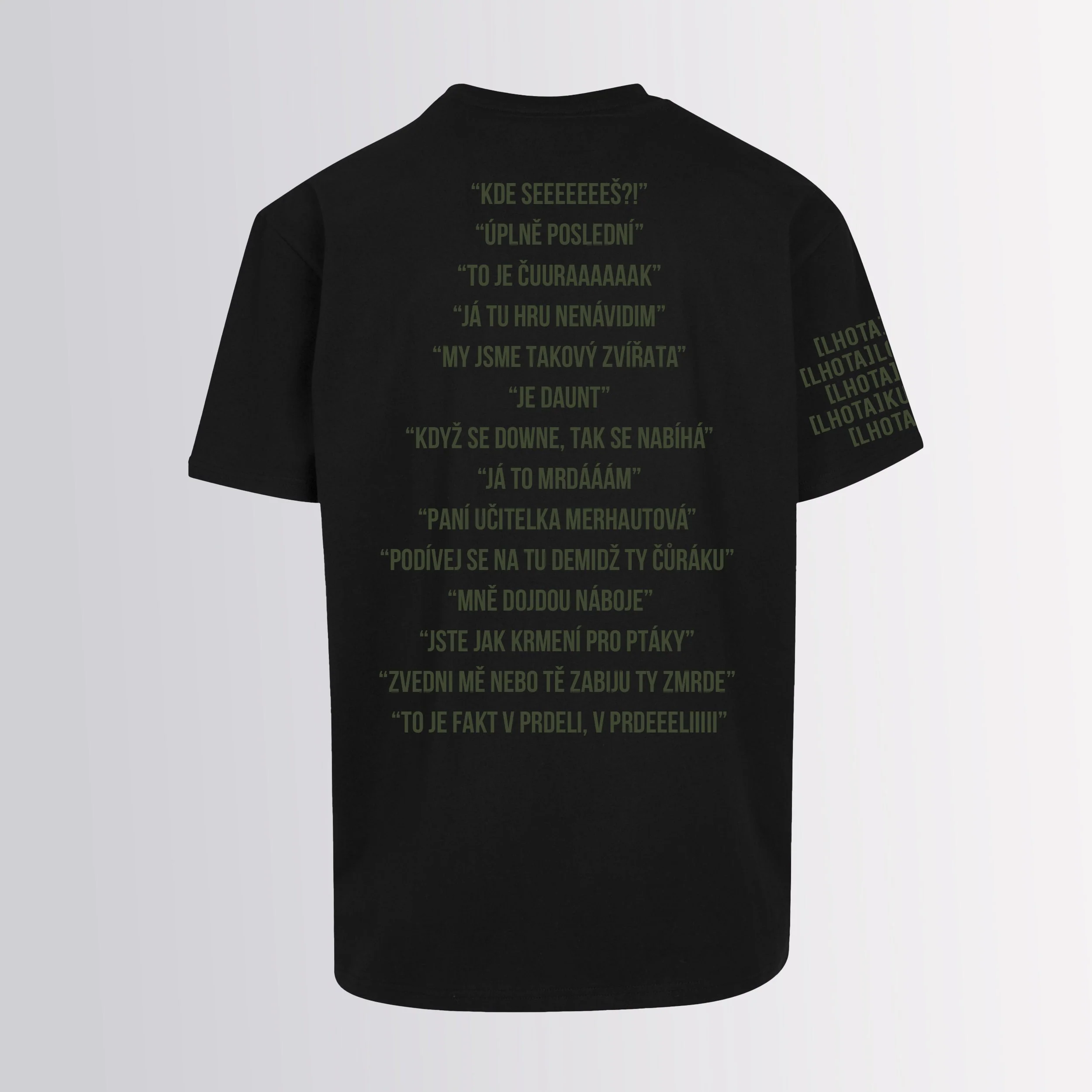 Triko Lhota Team Logo Unisex Black