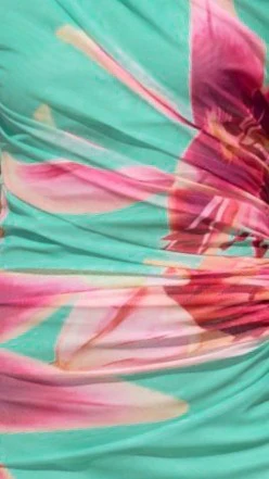 Angela Mini Dress - Green Paradise