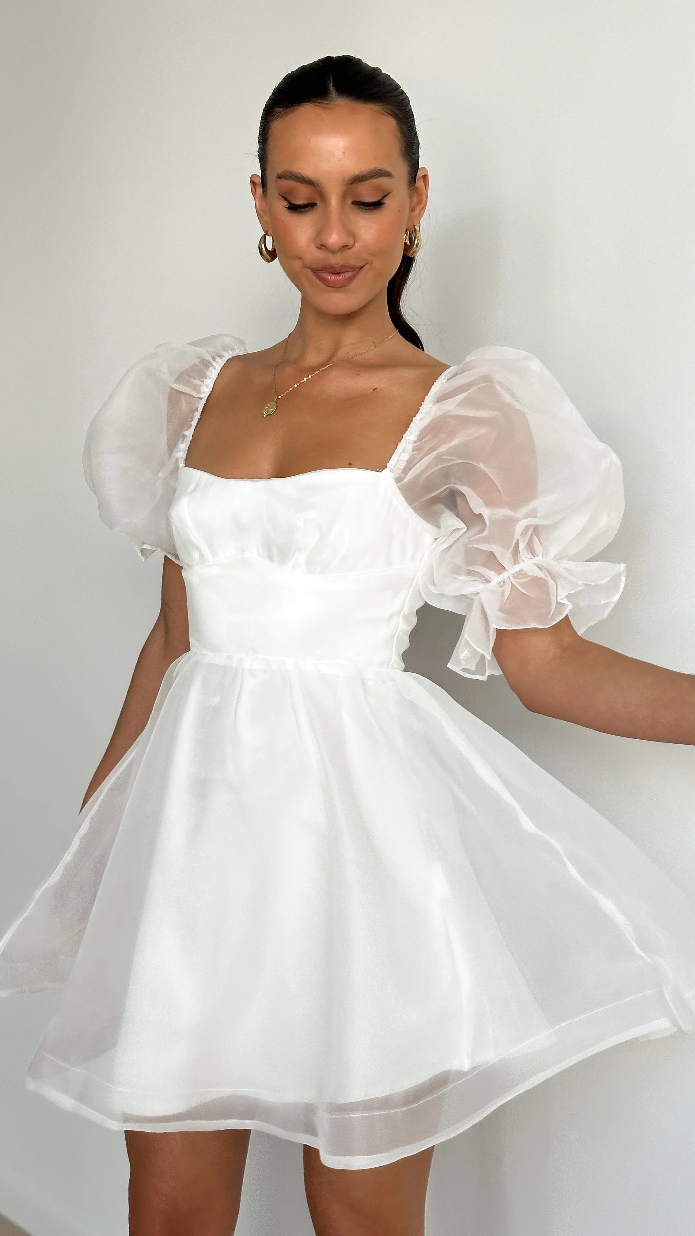 Lakeithia Mini Dress - White