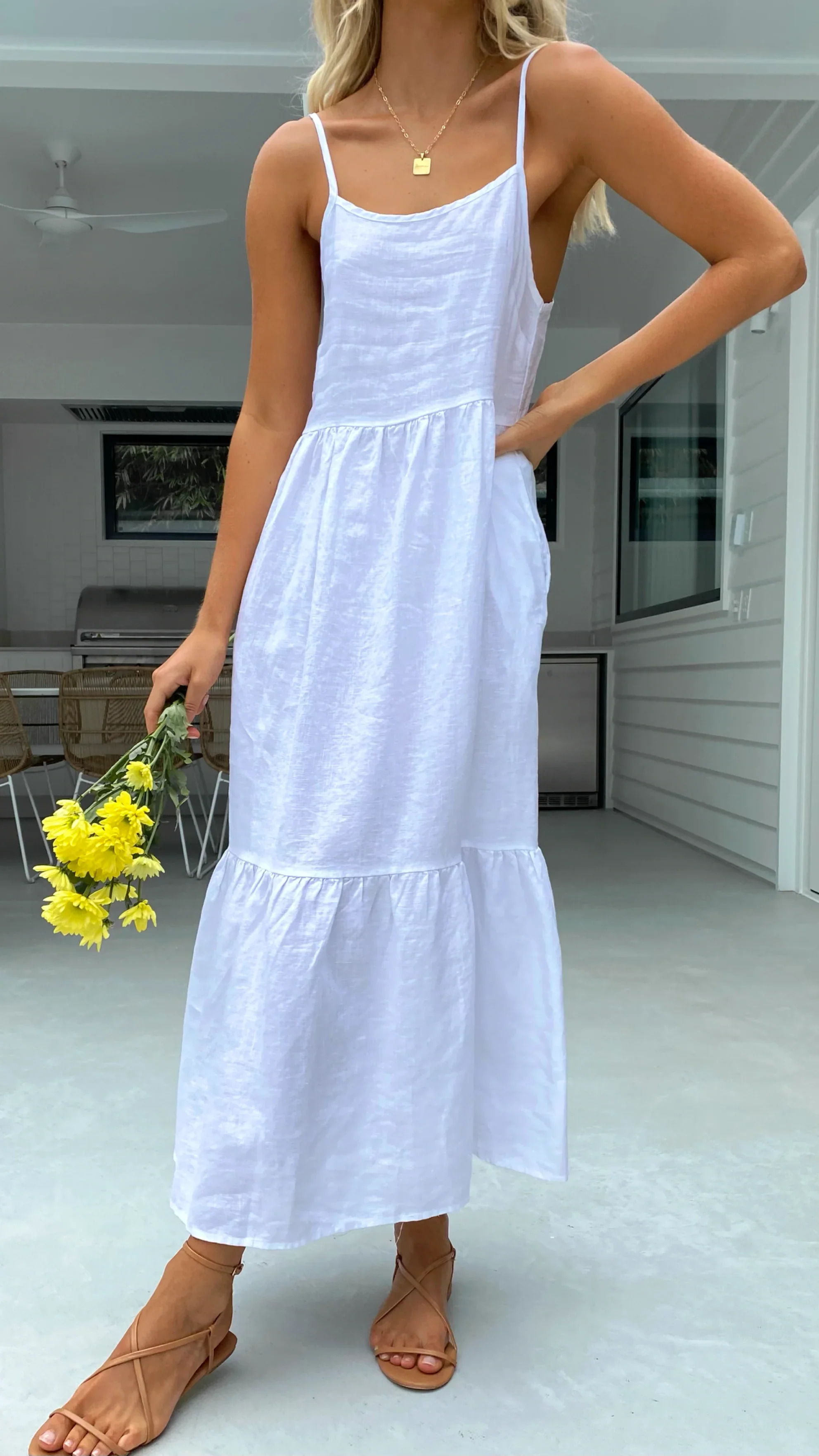 Nico Maxi Dress - White