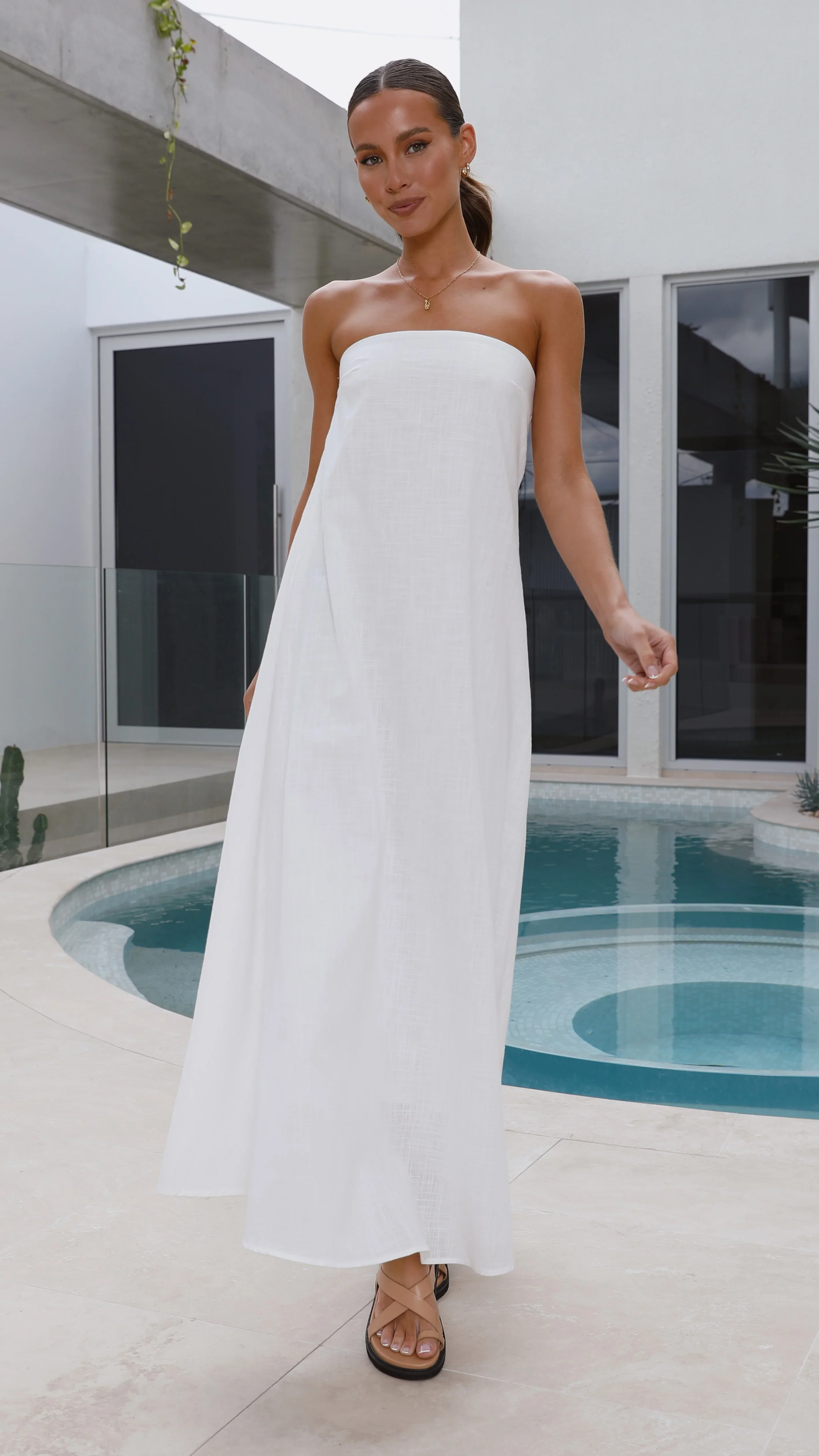 Connie Maxi Dress - White