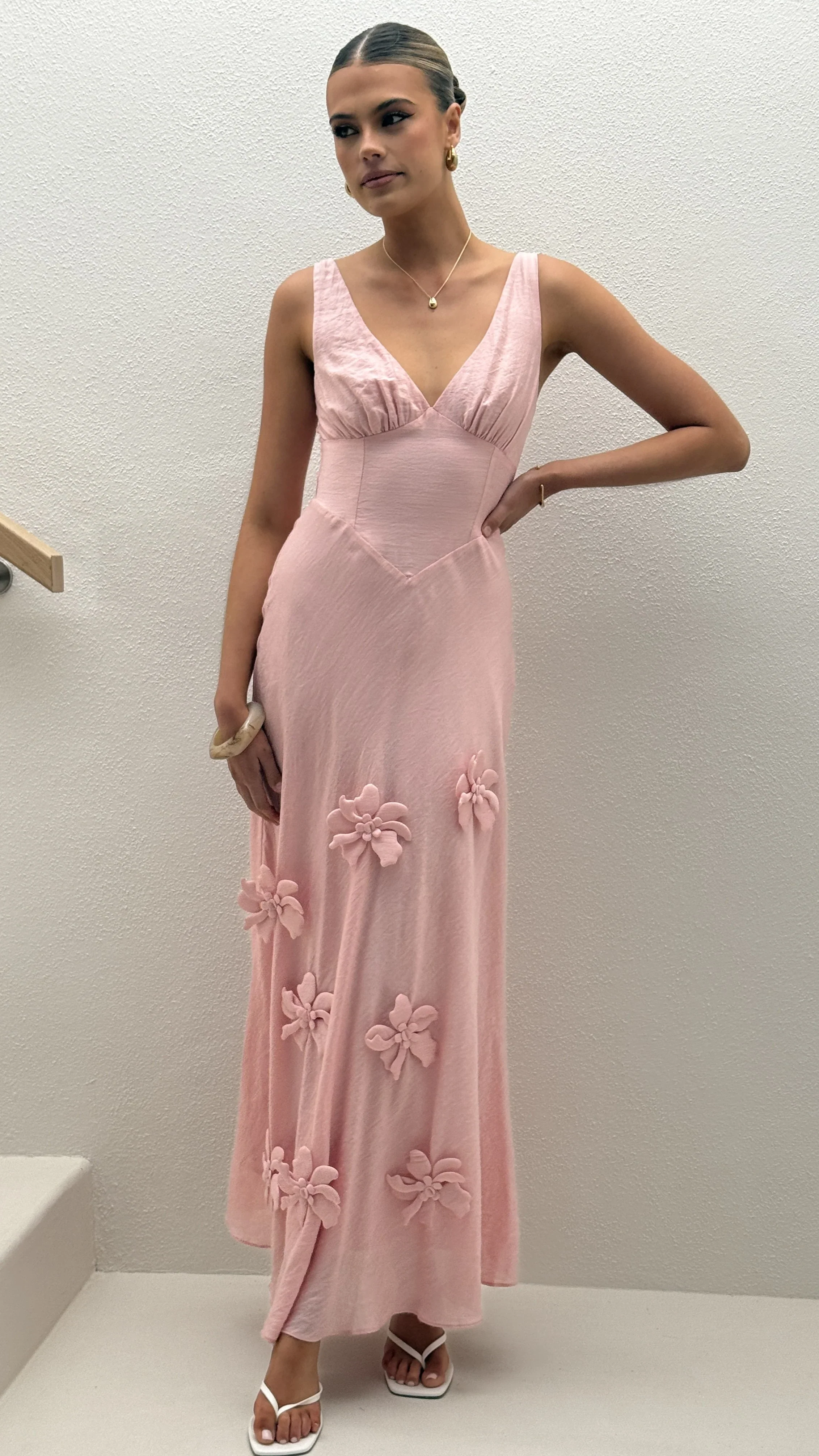 Lavara Maxi Dress - Pink
