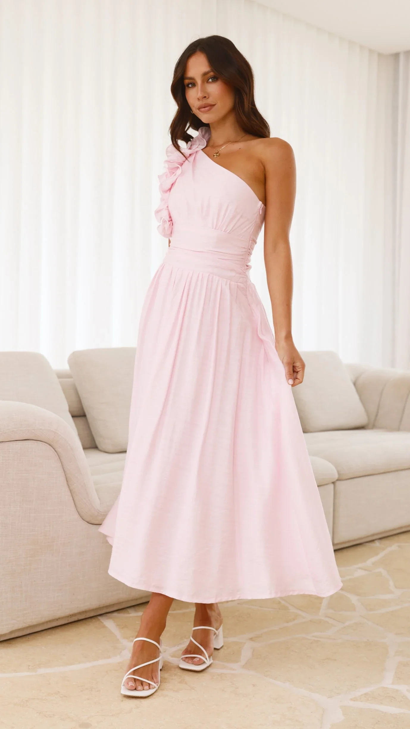 Okalani Midi Dress - Pink