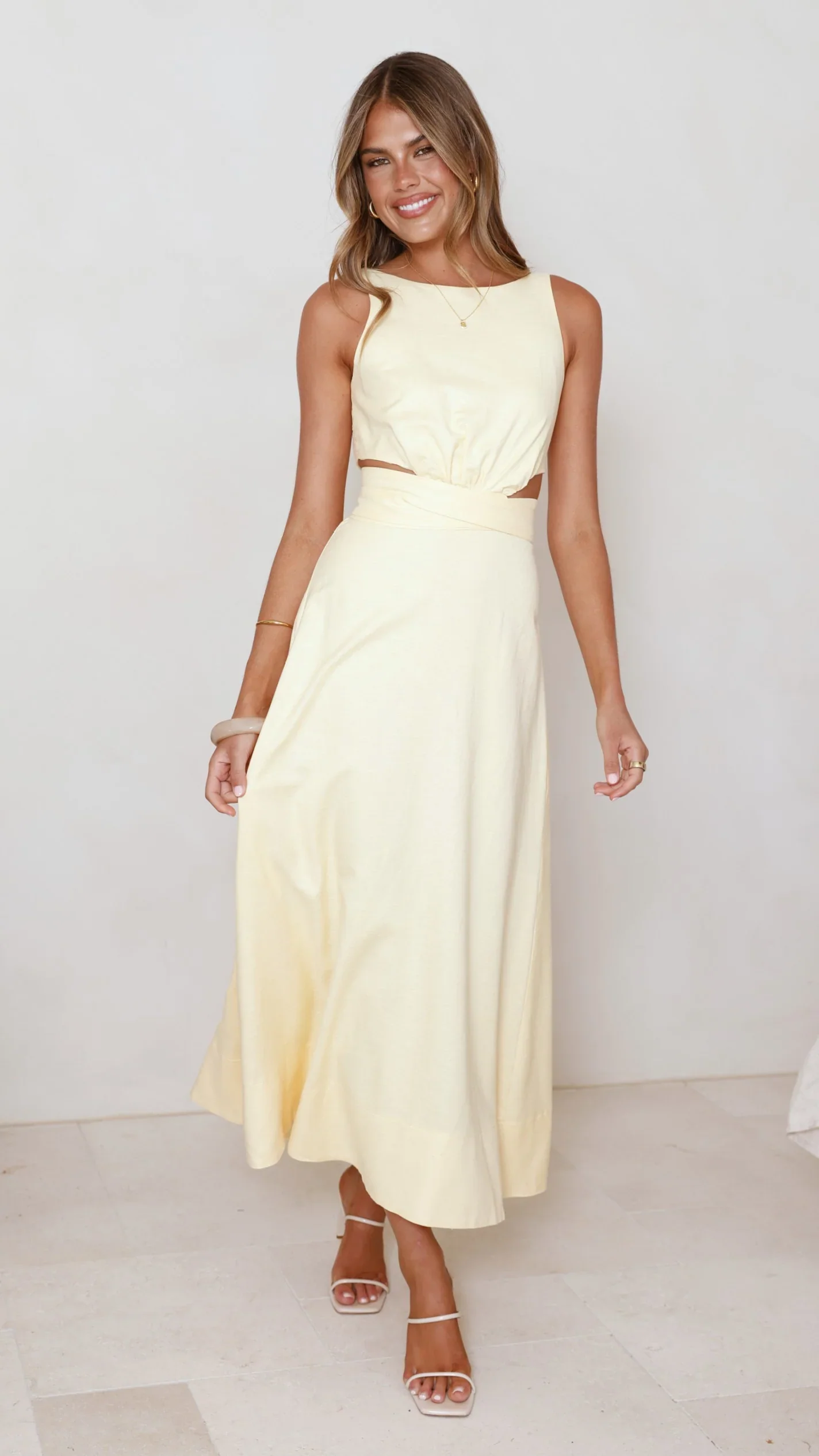 Kimberley Maxi Dress - Yellow