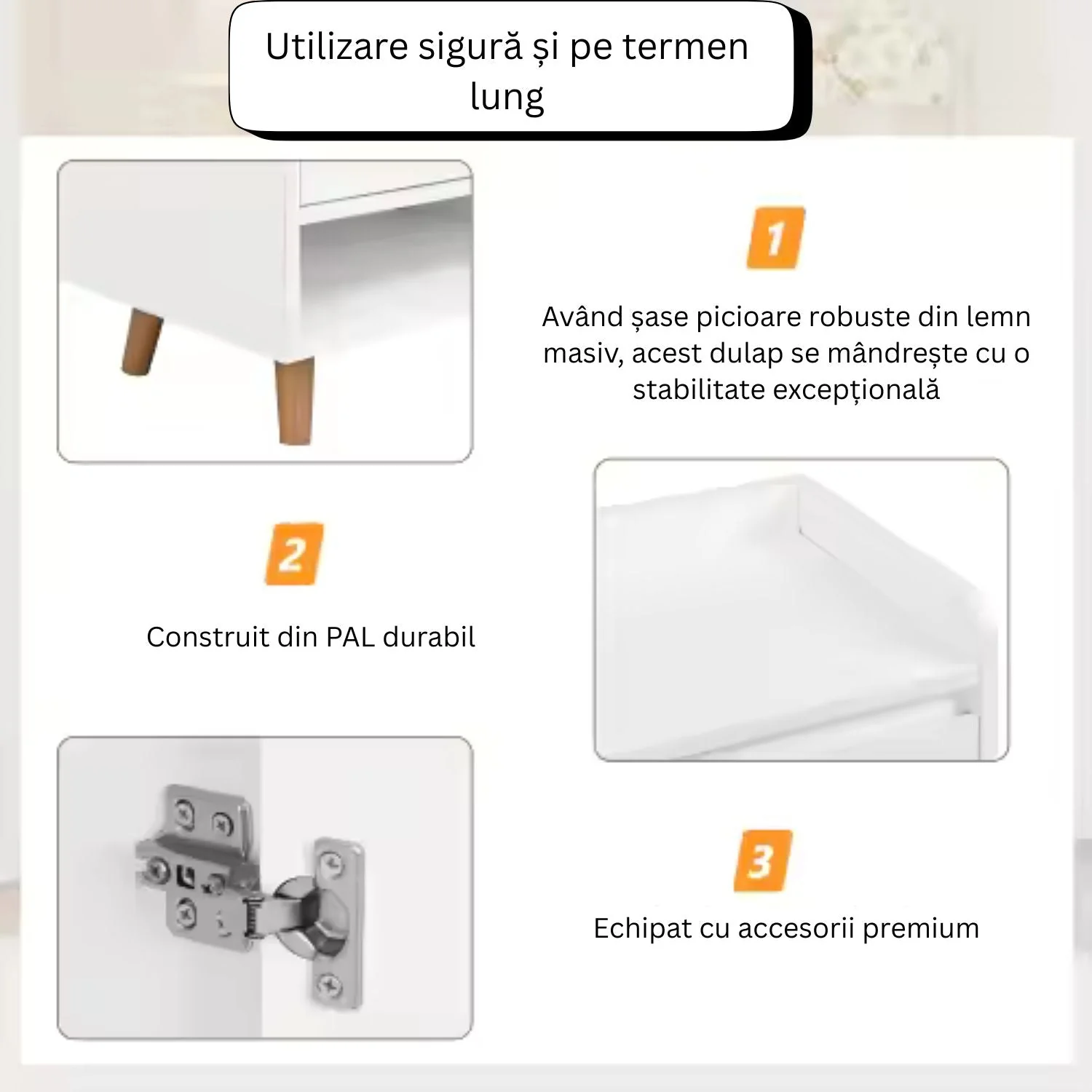 Dulap pantofi, din PAL, cu rafturi multiple – 120/140x32x100 cm, Alb/Gri