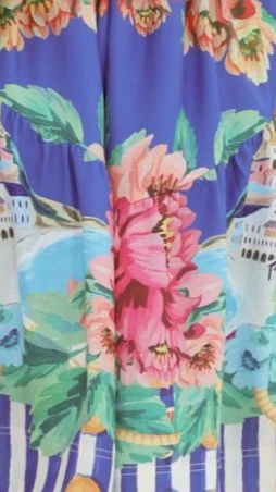 Talisha Mini Dress - Positano Cobalt