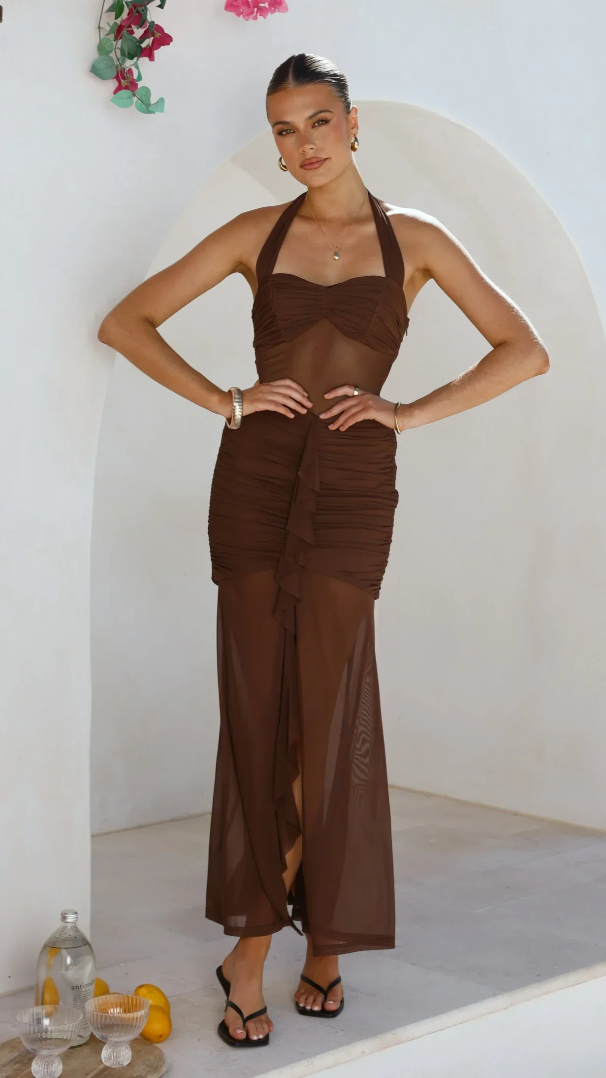 Alani Maxi Dress - Chocolate