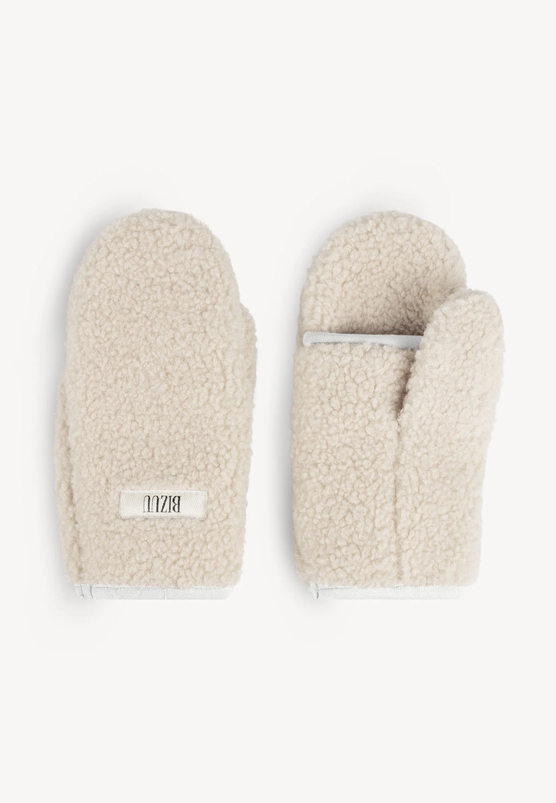 Kremowe rękawiczki z imitacji kożuszka SNUGGIE