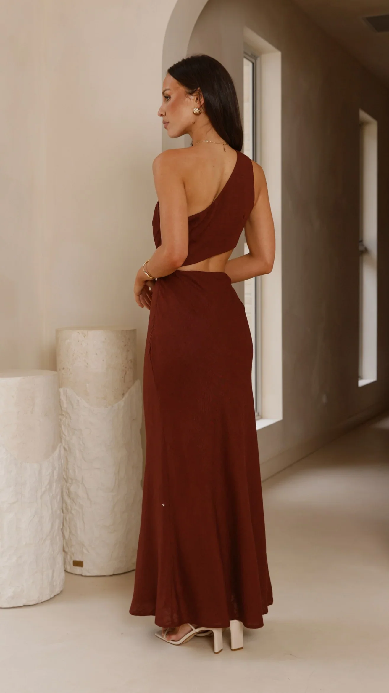 Abia Maxi Dress - Chocolate