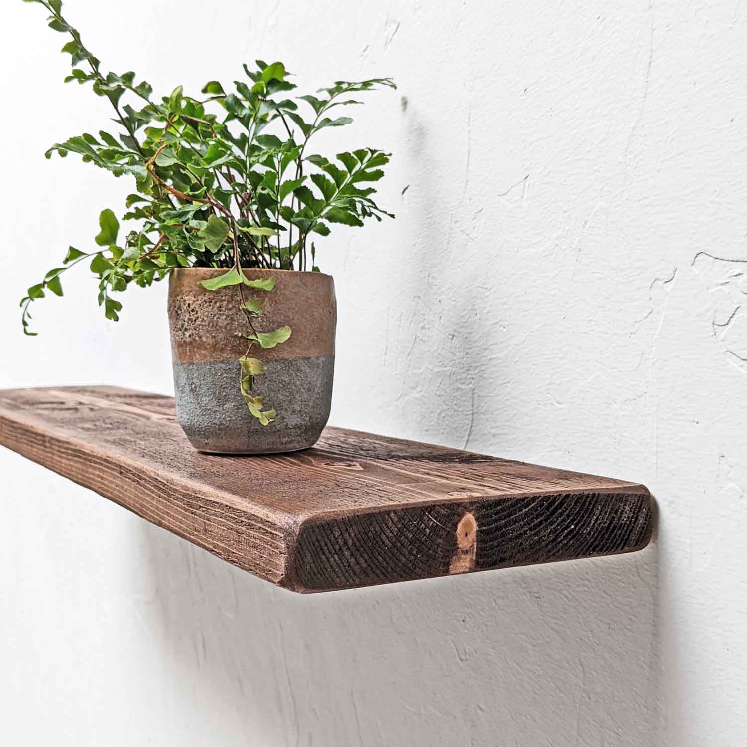 Rustic Floating Shelf | Thin | 15cm Depth