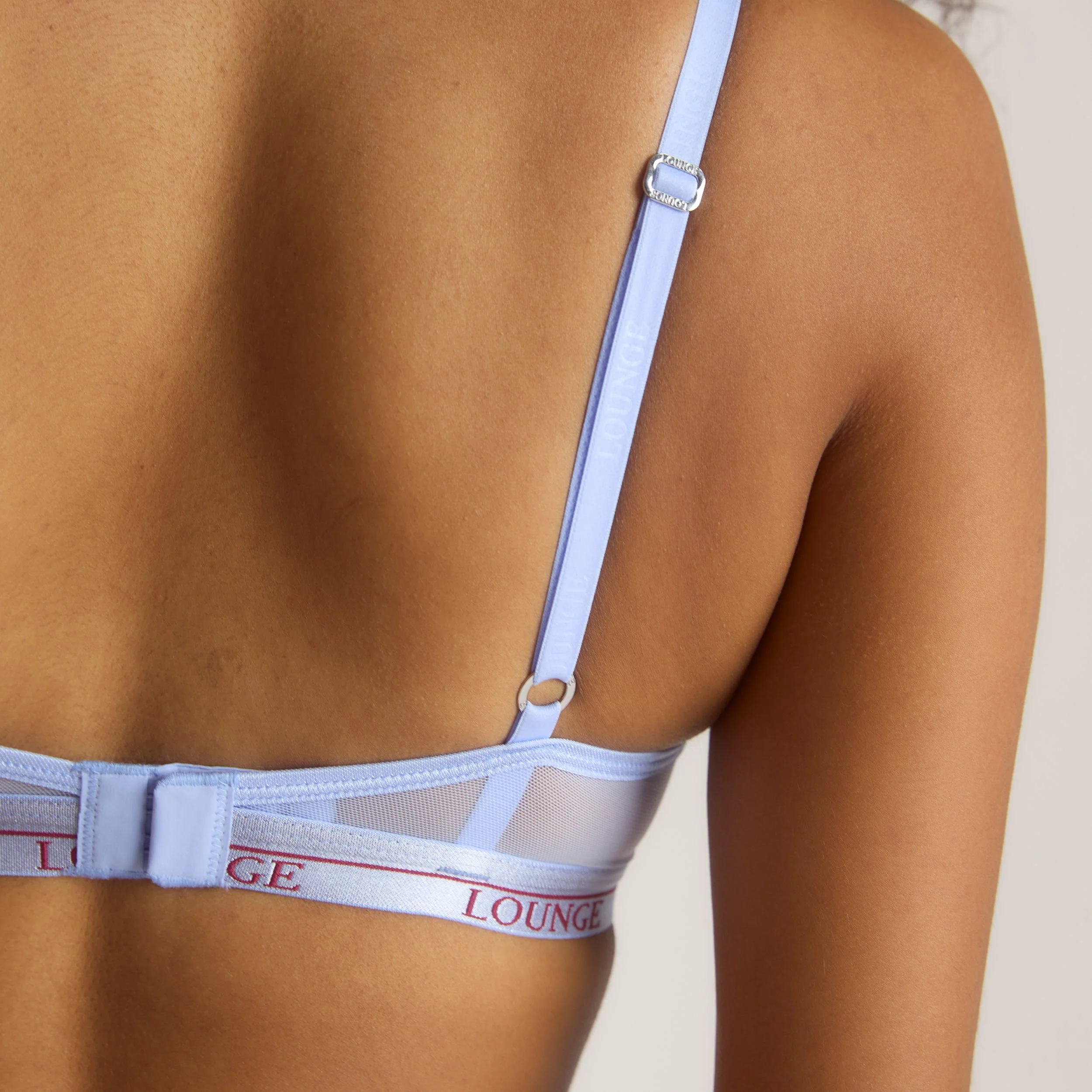 Tofarvet Blossom Balcony BH - Kornblomstblå