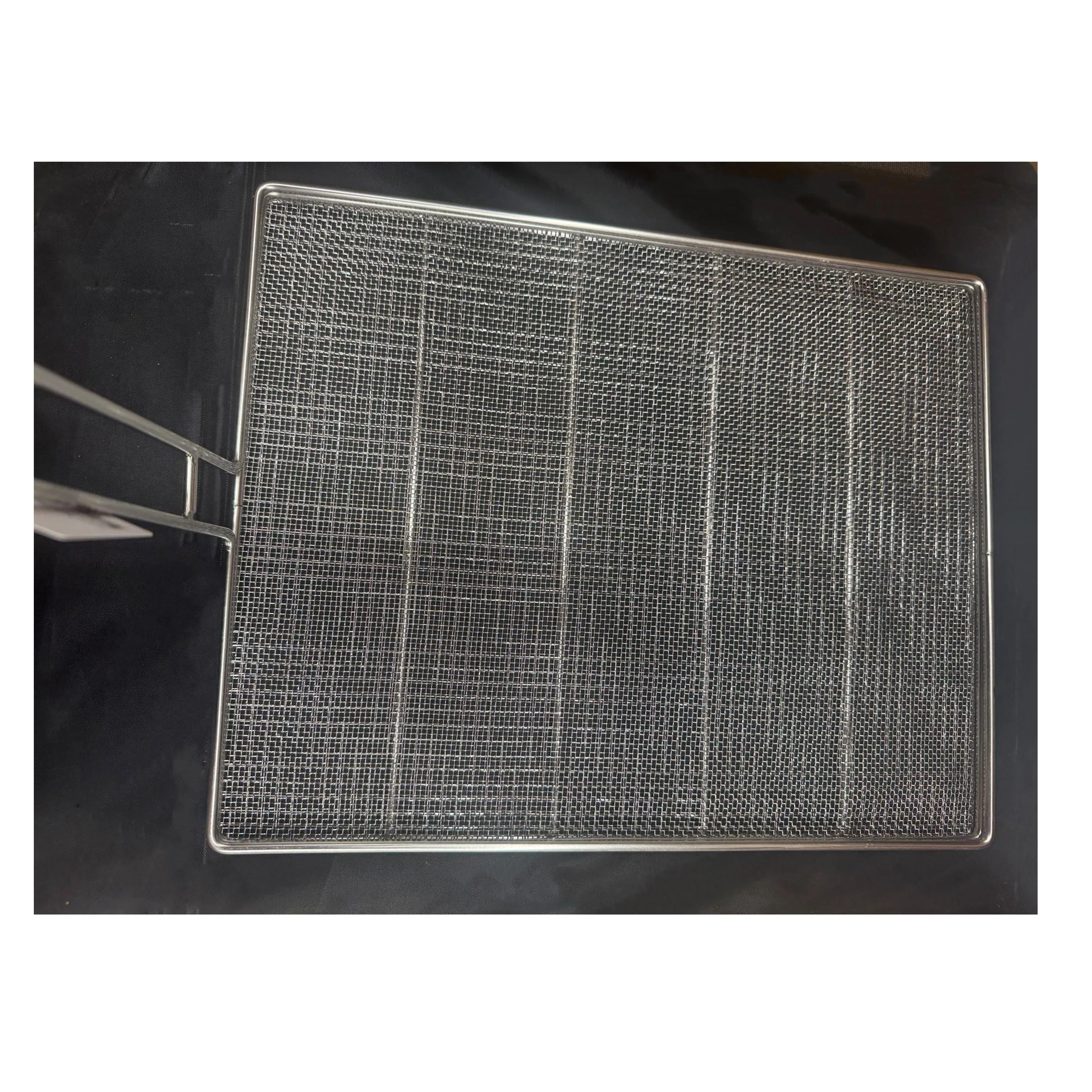 Stainless Steel Mesh Deep Fryer Filter/ Screen with handle, 14.5