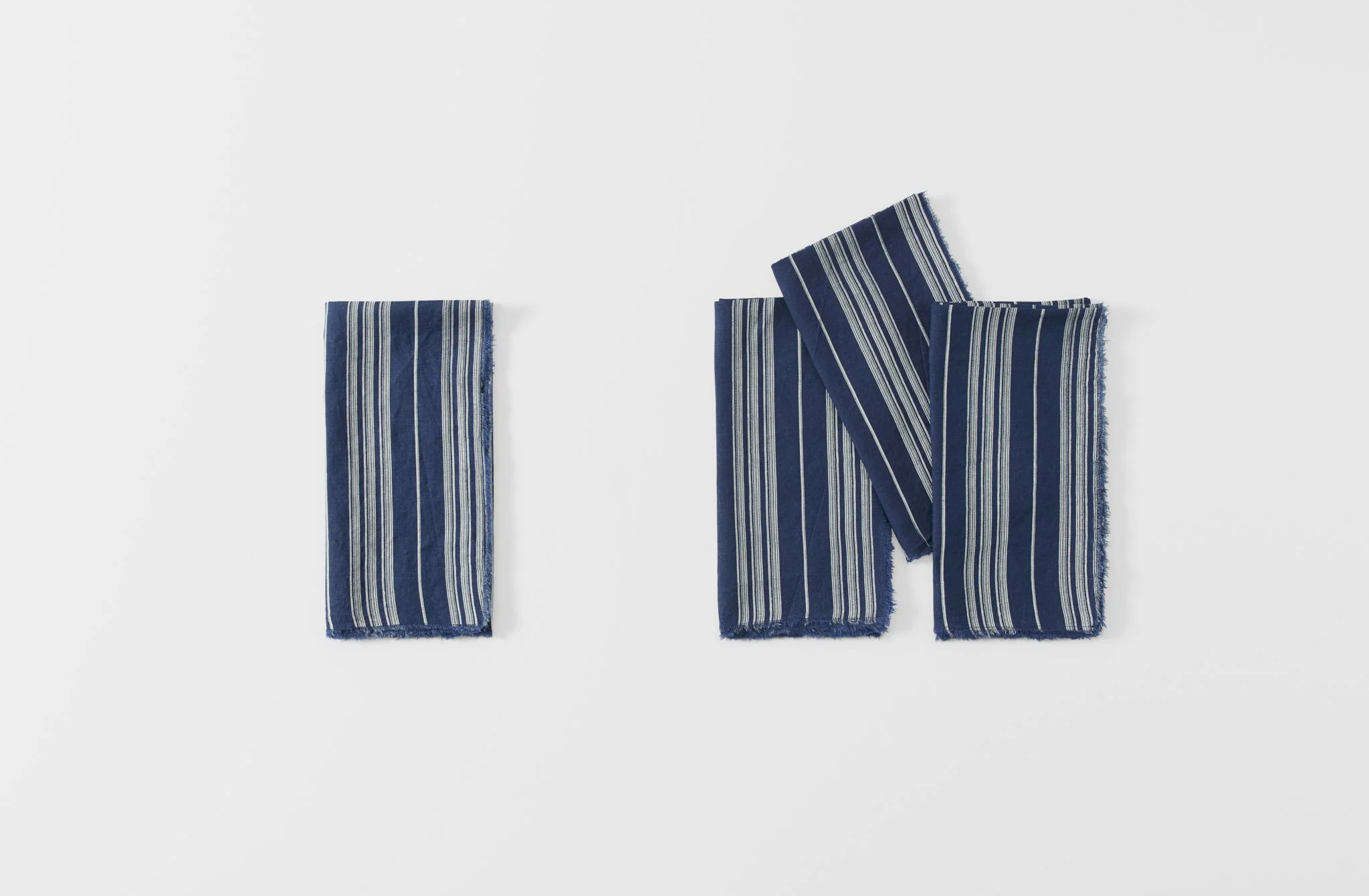 Stria Navy Napkin