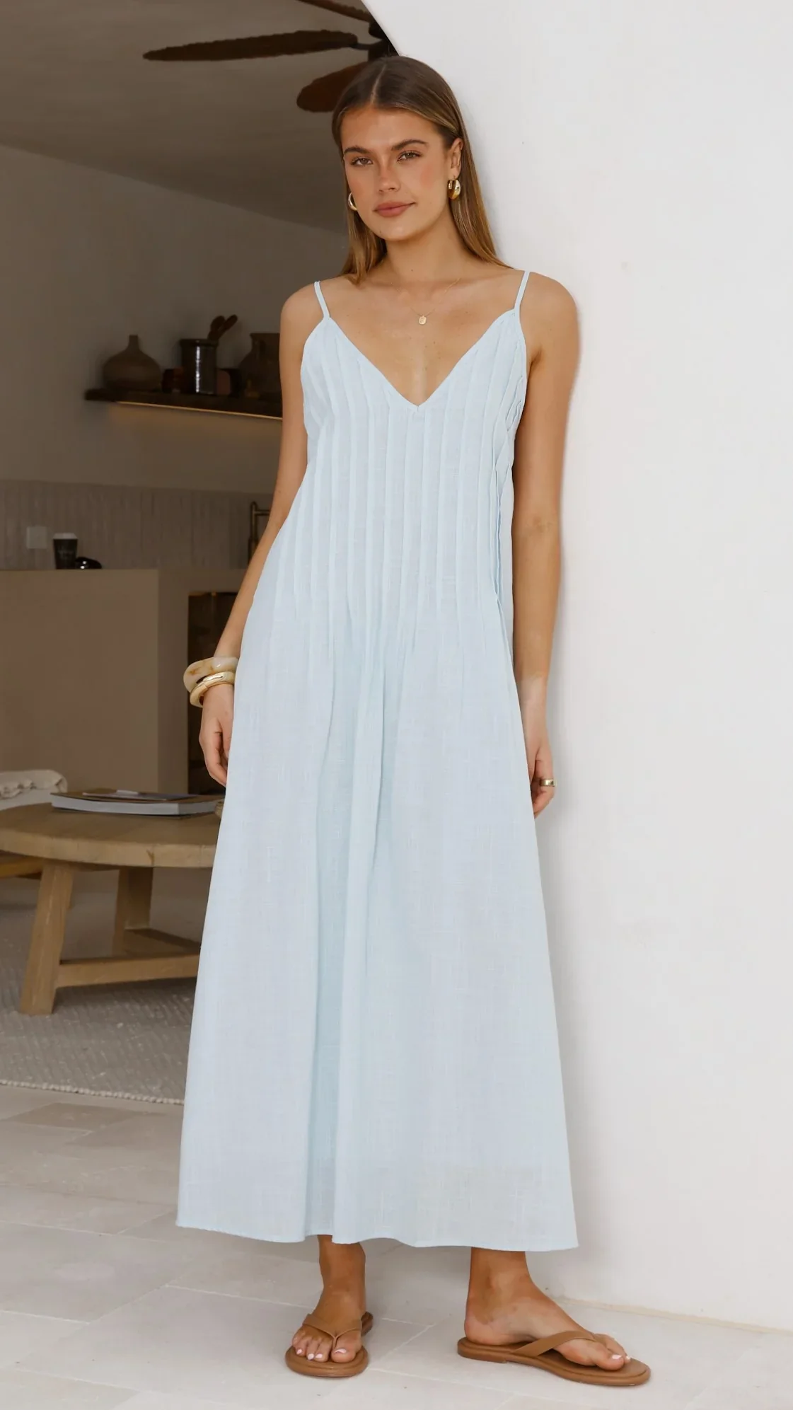 Aspen Maxi Dress - Baby Blue
