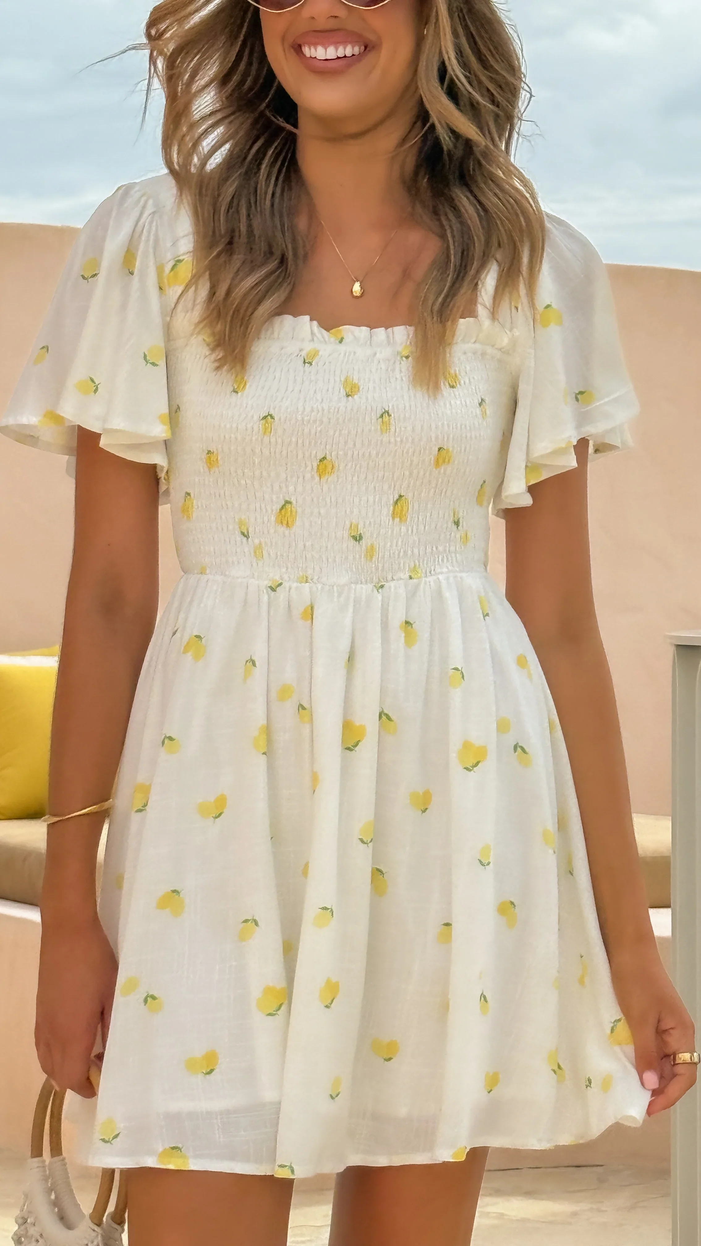 Molly Mini Dress - Limone