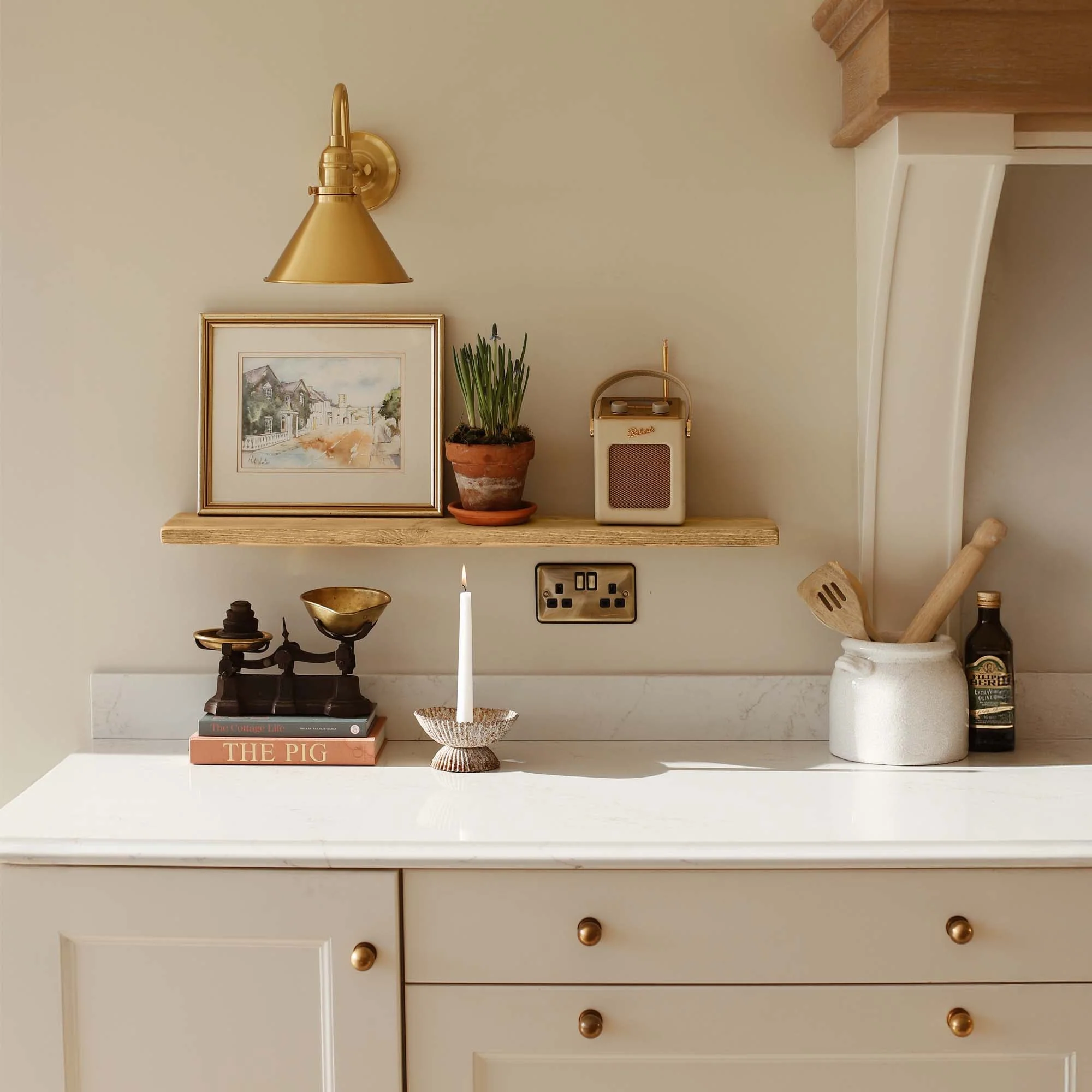 Rustic Floating Shelf | Thin | 15cm Depth