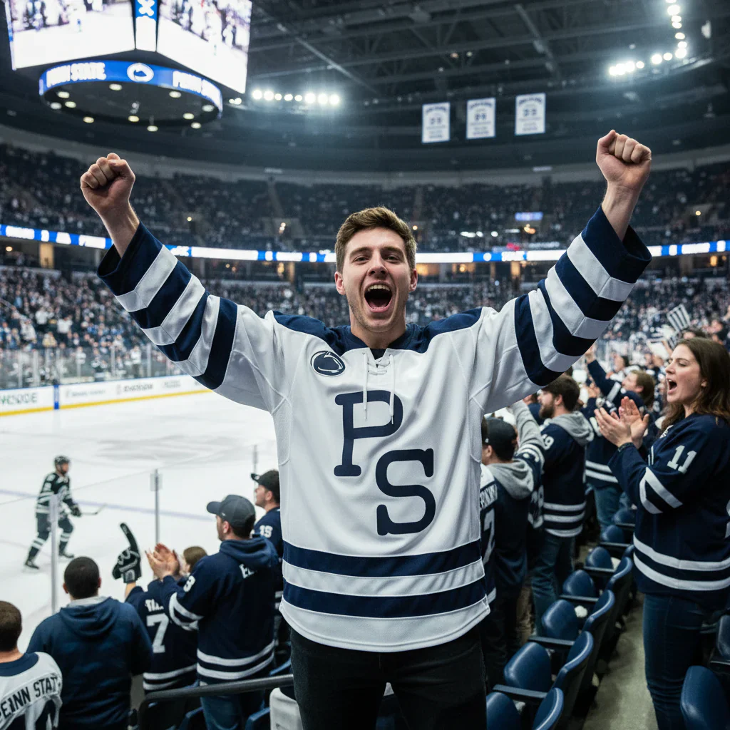 Penn State Lance Striped Hockey Jersey