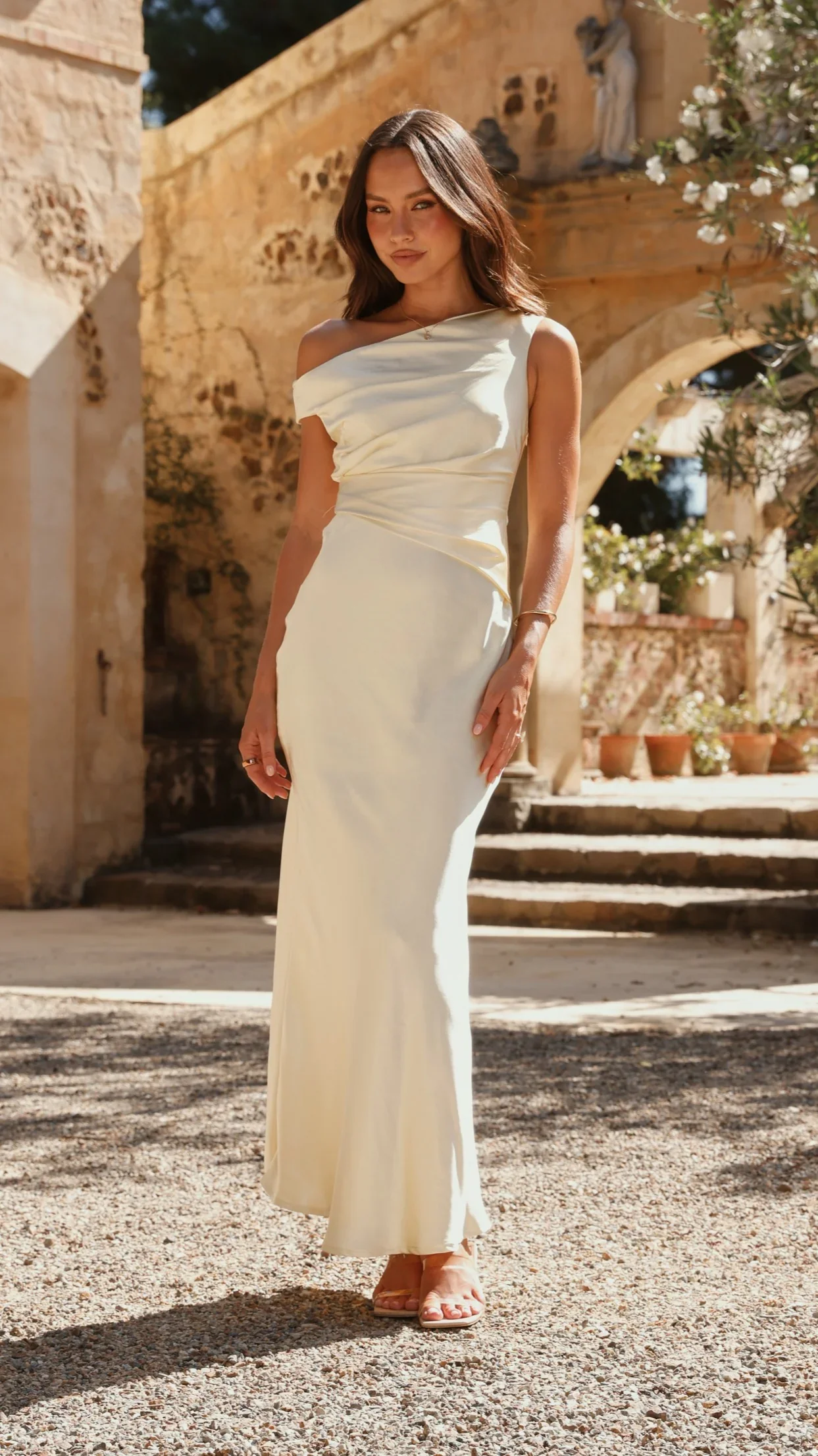 Auria Off Shoulder Maxi Dress - Yellow