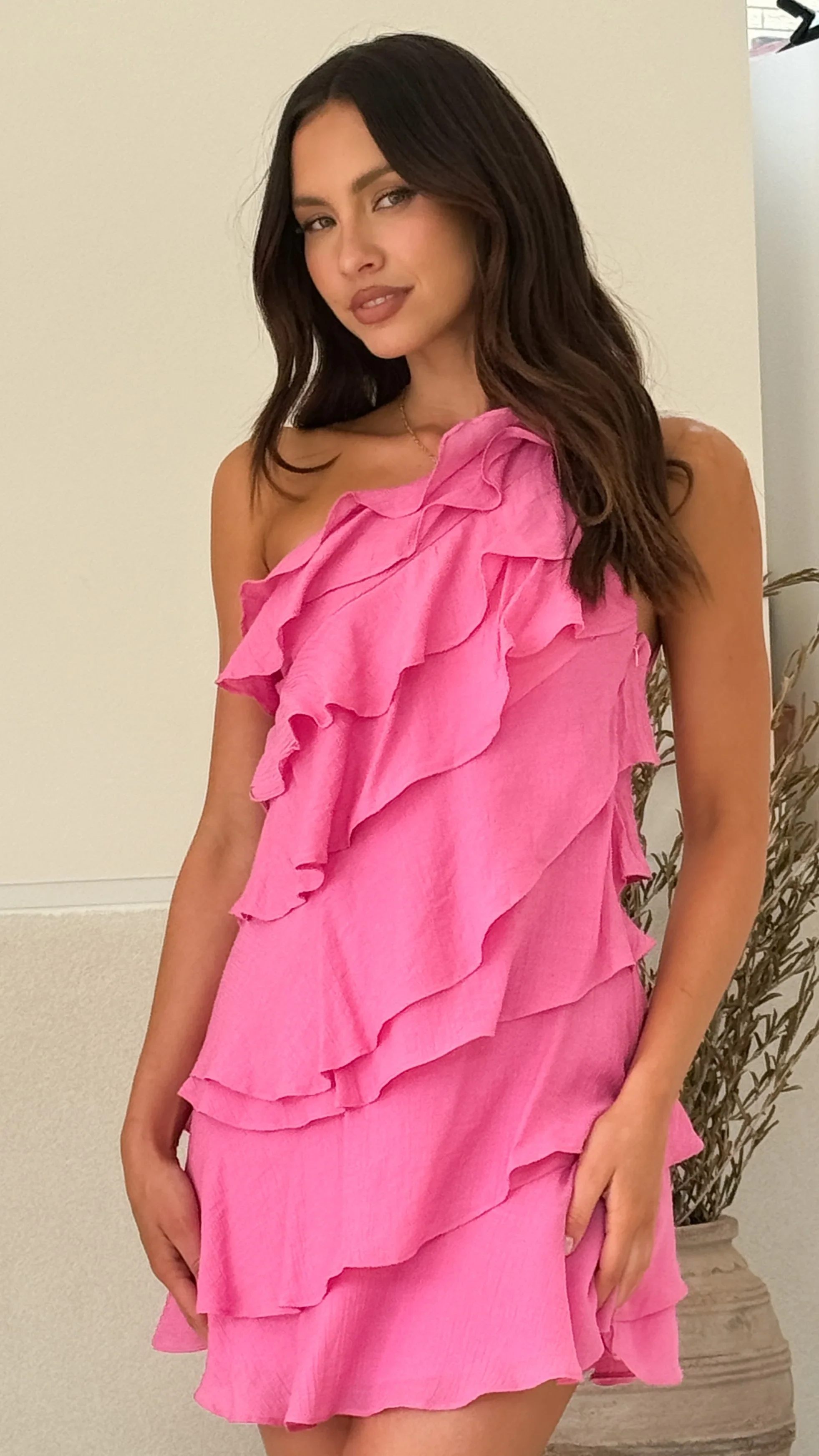 Cassidi Mini Dress - Hot Pink