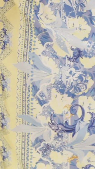 Kalliope Mini Dress - Blue/Yellow