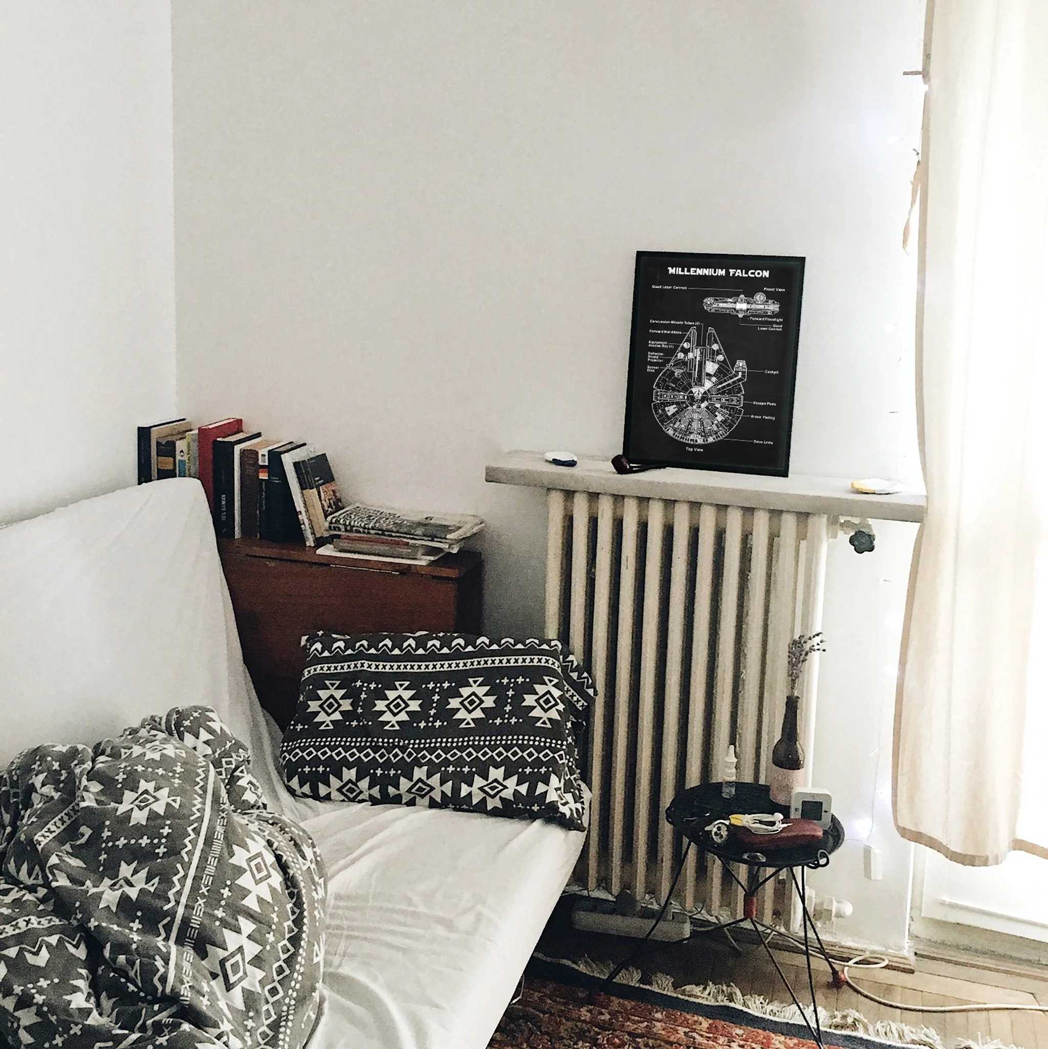 Millennium Falcon Chalkboard Poster