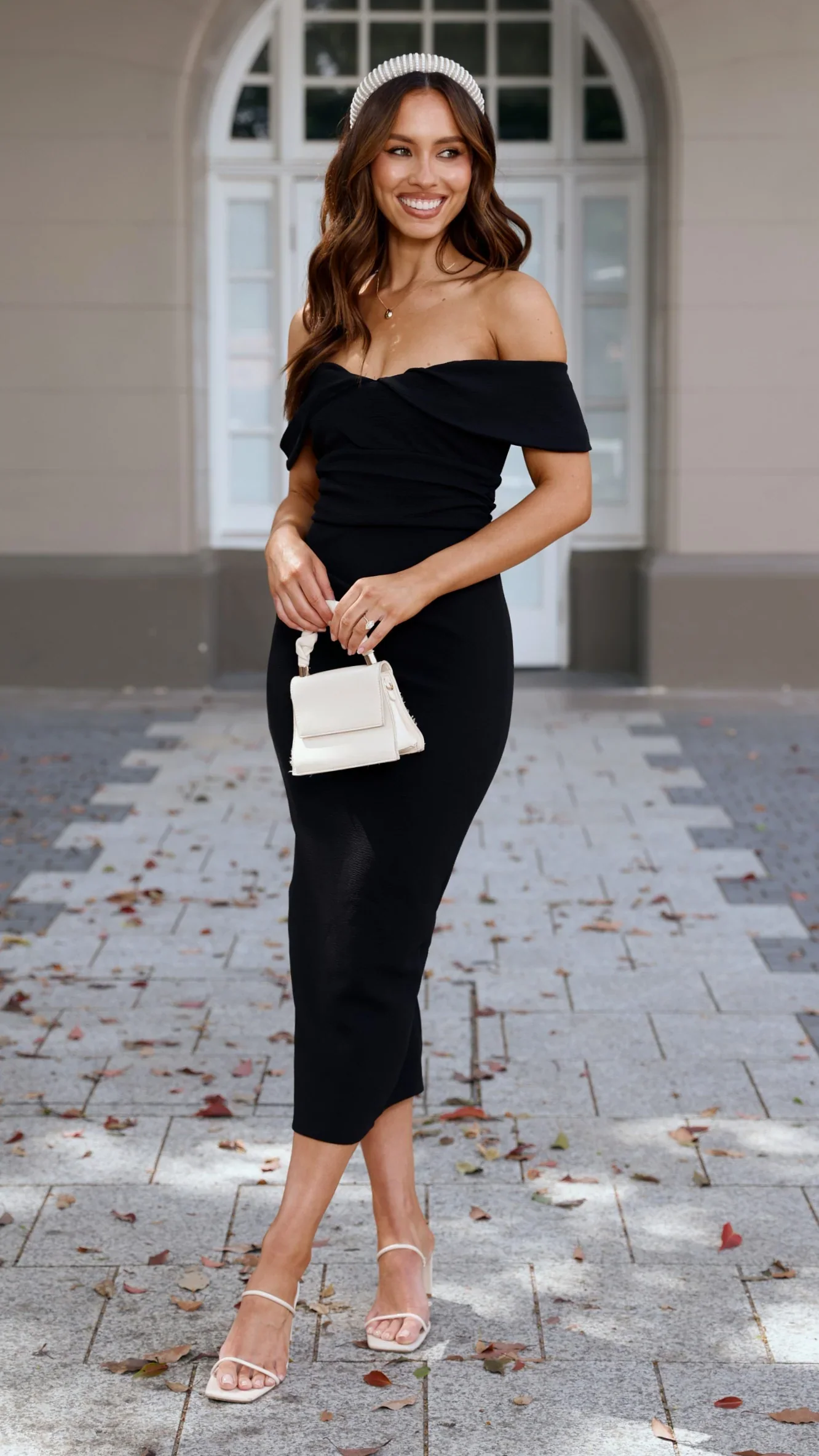 Holly Midi Dress - Black