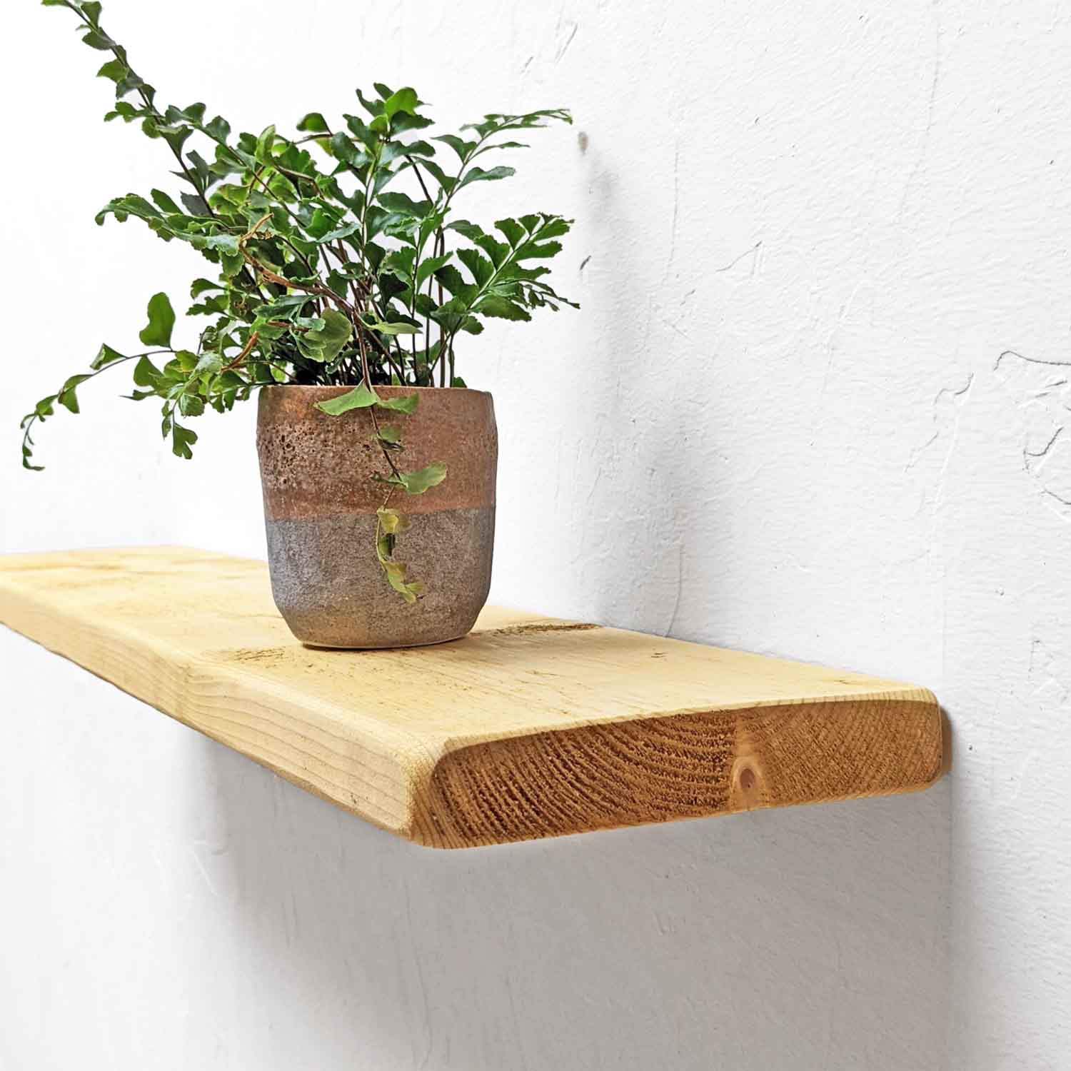 Rustic Floating Shelf | Thin | 15cm Depth