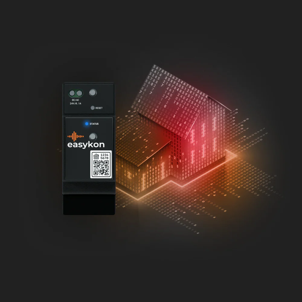 Easykon for MyHome + Gateway MH201 | Dispositivo da barra DIN, bridge con connessione Ethernet per il controllo smart dell'impianto domotico BTicino MyHome SCS.