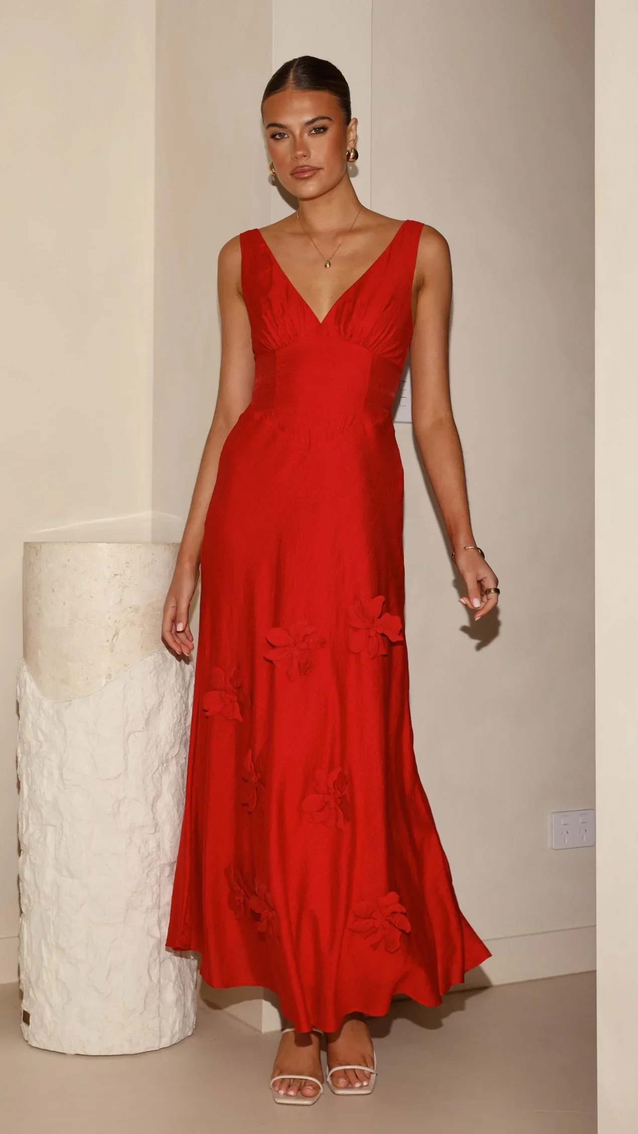 Lavara Maxi Dress - Red