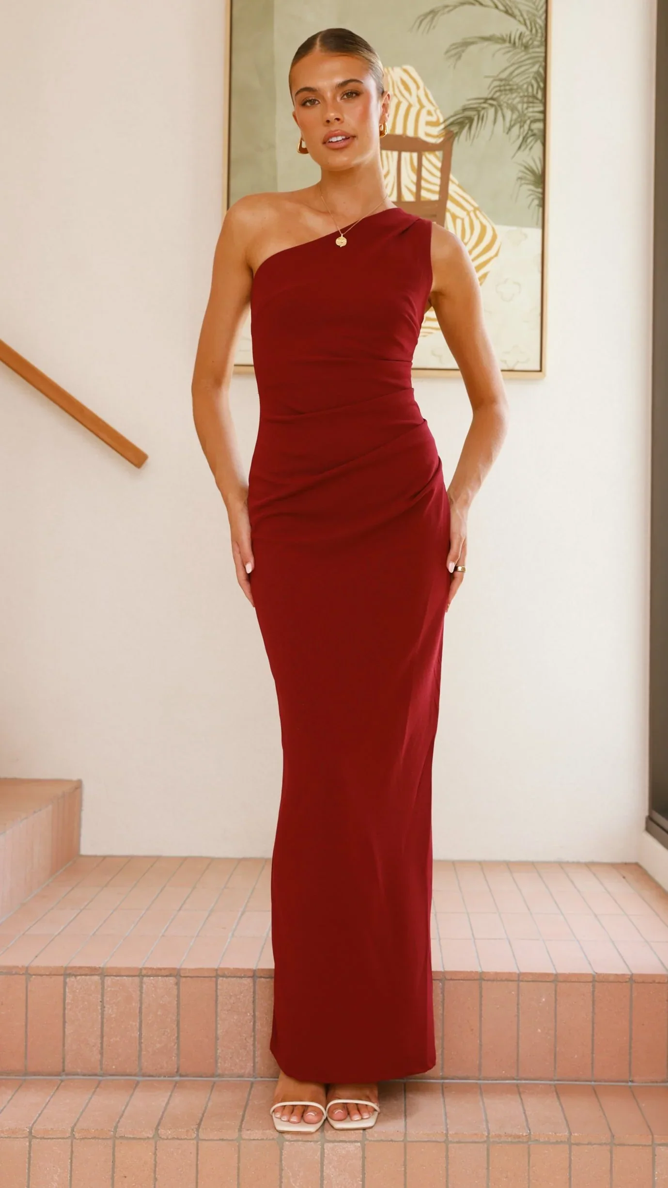 Cataleya Maxi Dress - Wine