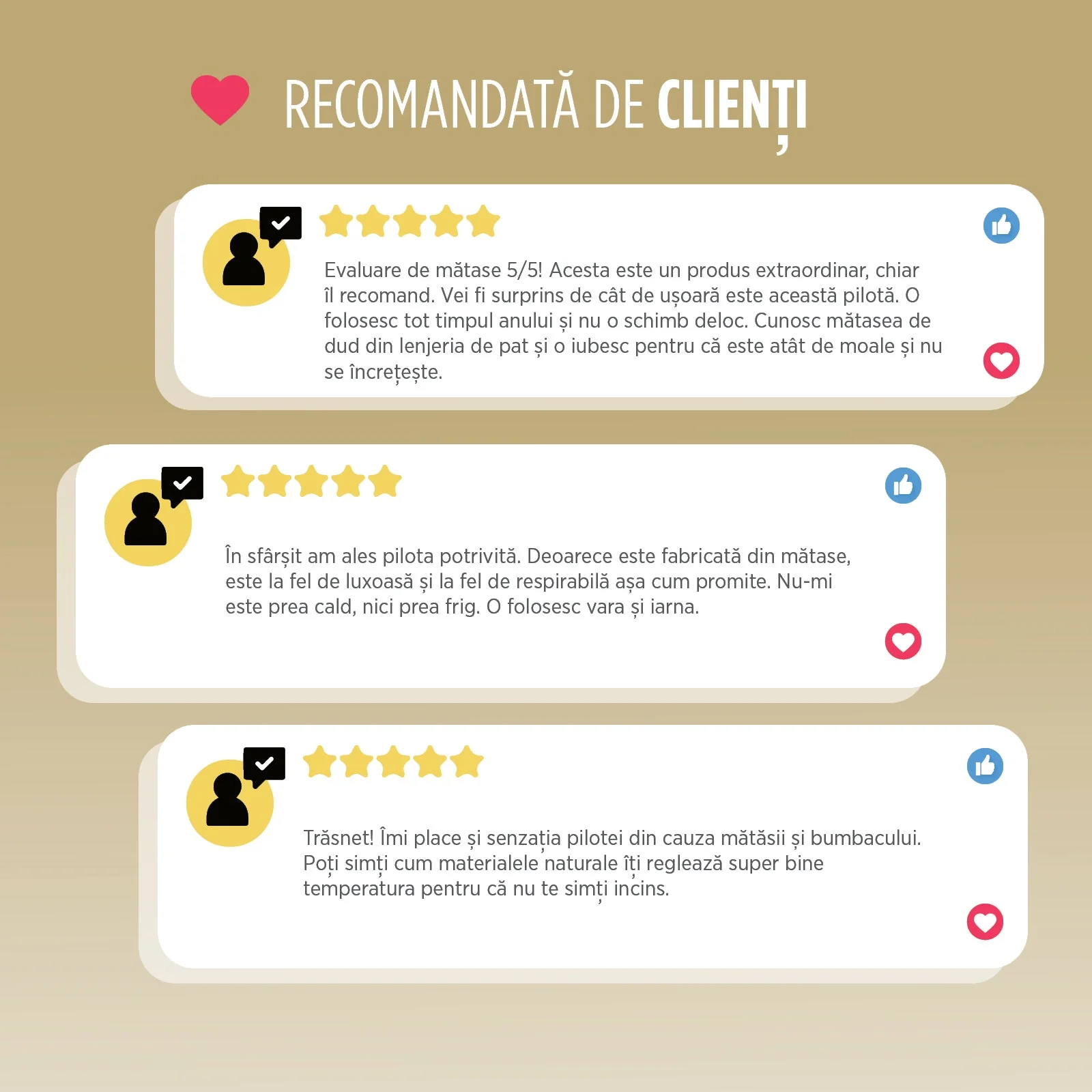 Pilotă cu mătase Victoria's Silk All Seasons