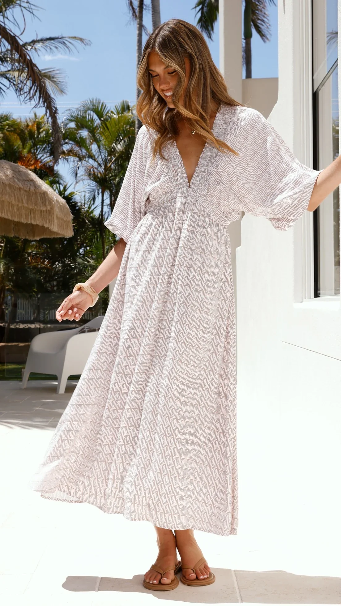 Camille Midi Dress - Atlas Print