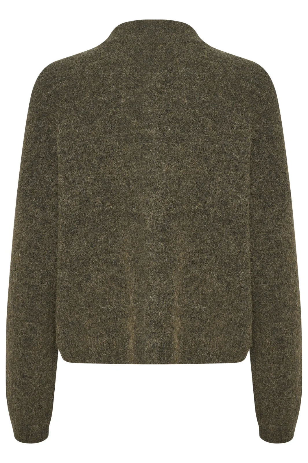 Gestuz - AlphaGZ Short Cardigan NOOS - Dark Olive Melange