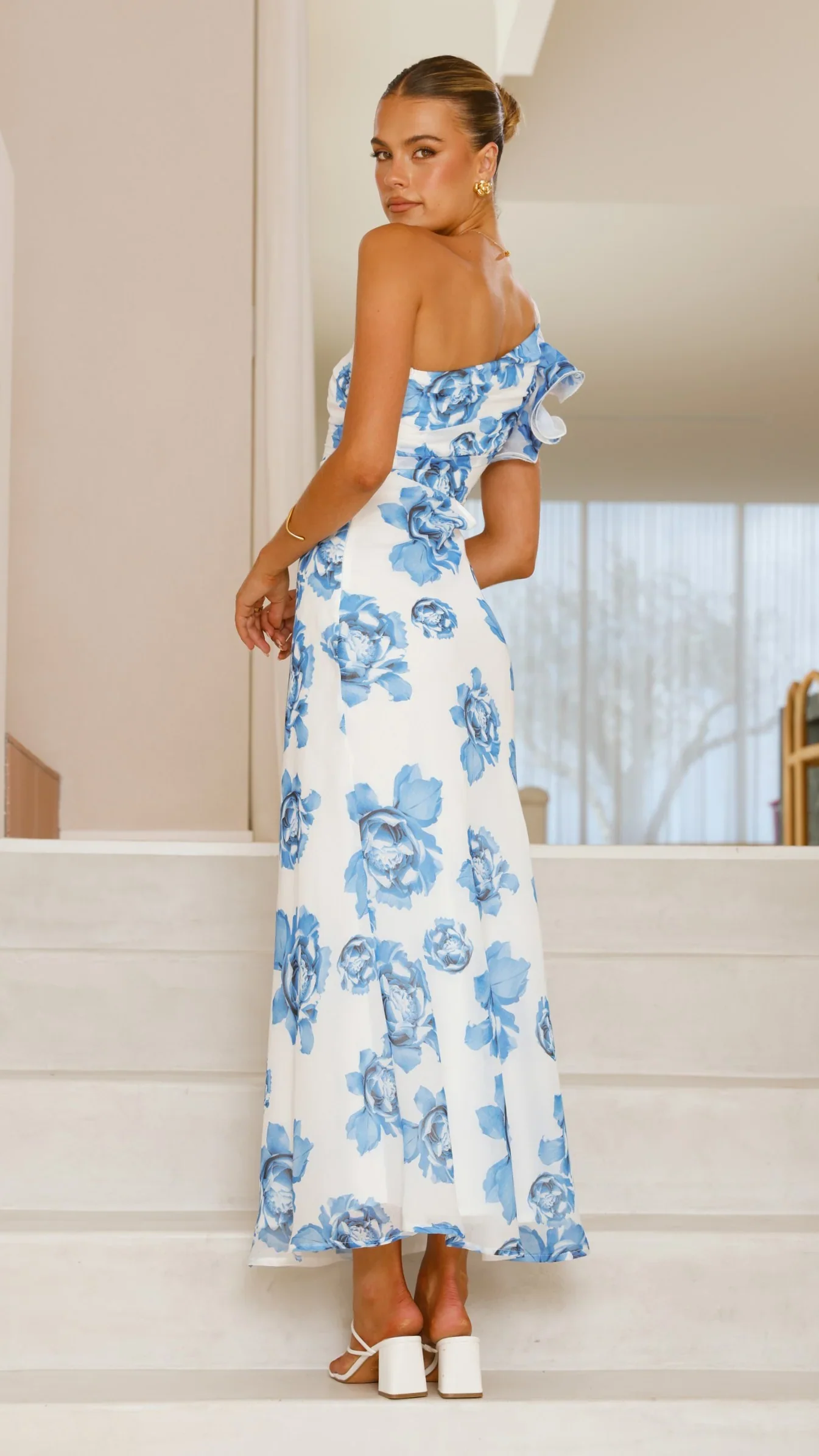 Amina Maxi Dress - Blue Rose