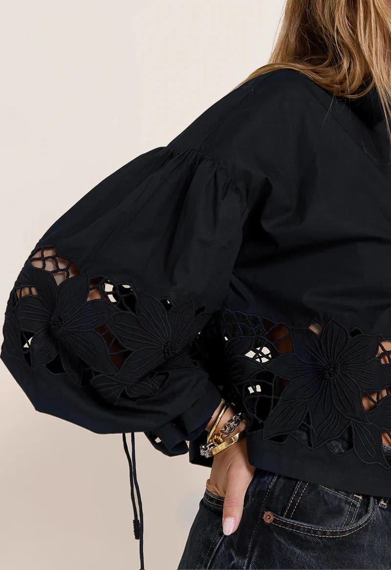 Scarlett Poppies - Tasmin Top - Onyx Black