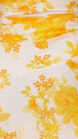 Odilie One Shoulder Maxi Dress - Yellow Floral