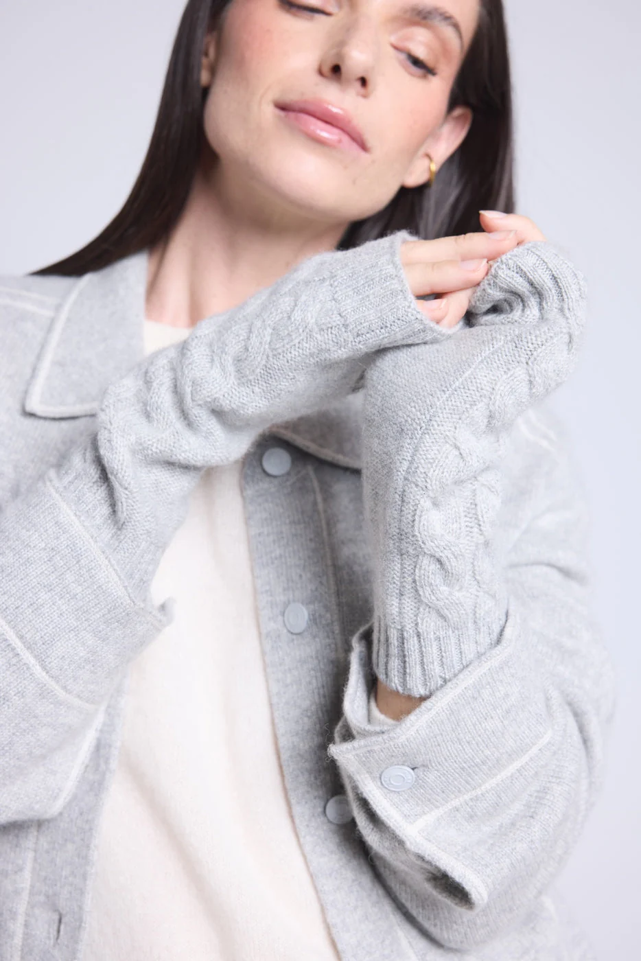 Mitaines Unisexe Sfez - Gris Clair - Mixte