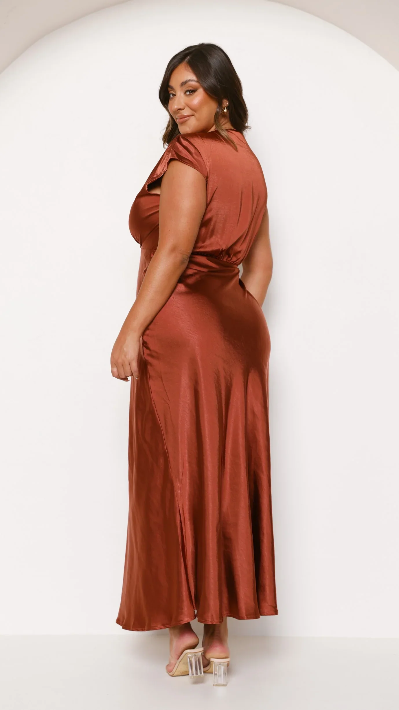 Selma Maxi Dress - Rust
