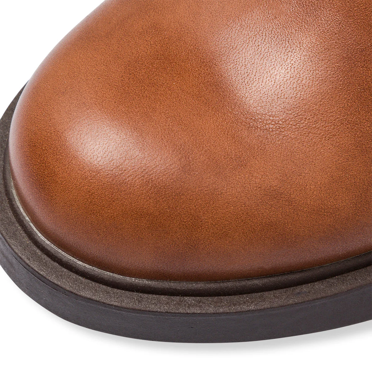 Stivali marroni da donna con tacco 8 cm e cinturino Swish Jeans