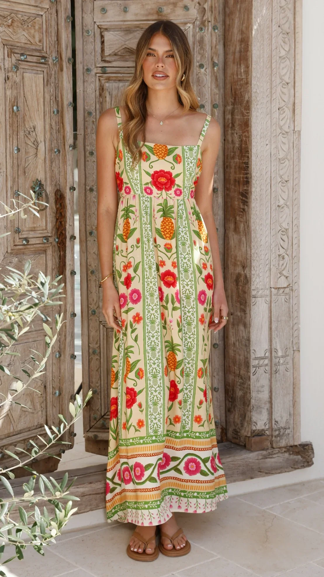 Keziah Maxi Dress - Sunkissed Print
