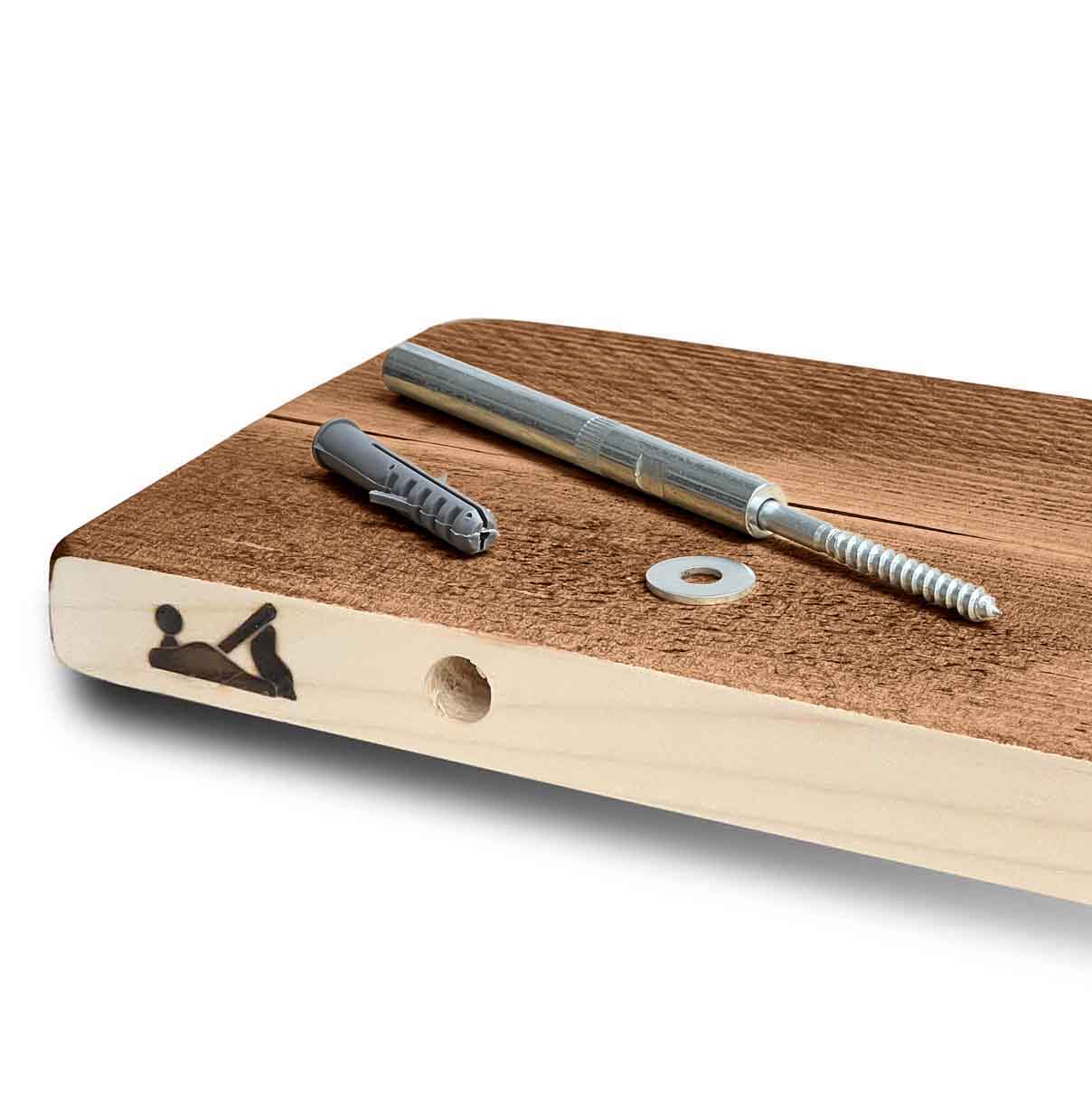 Rustic Floating Shelf | Thin | 15cm Depth