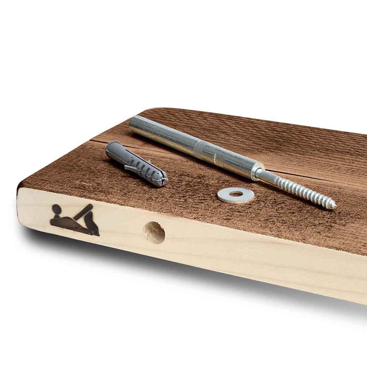 Rustic Floating Shelf | Thin | 15cm Depth