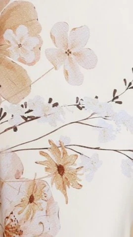 Wanita Off The Shoulder - Butter Floral