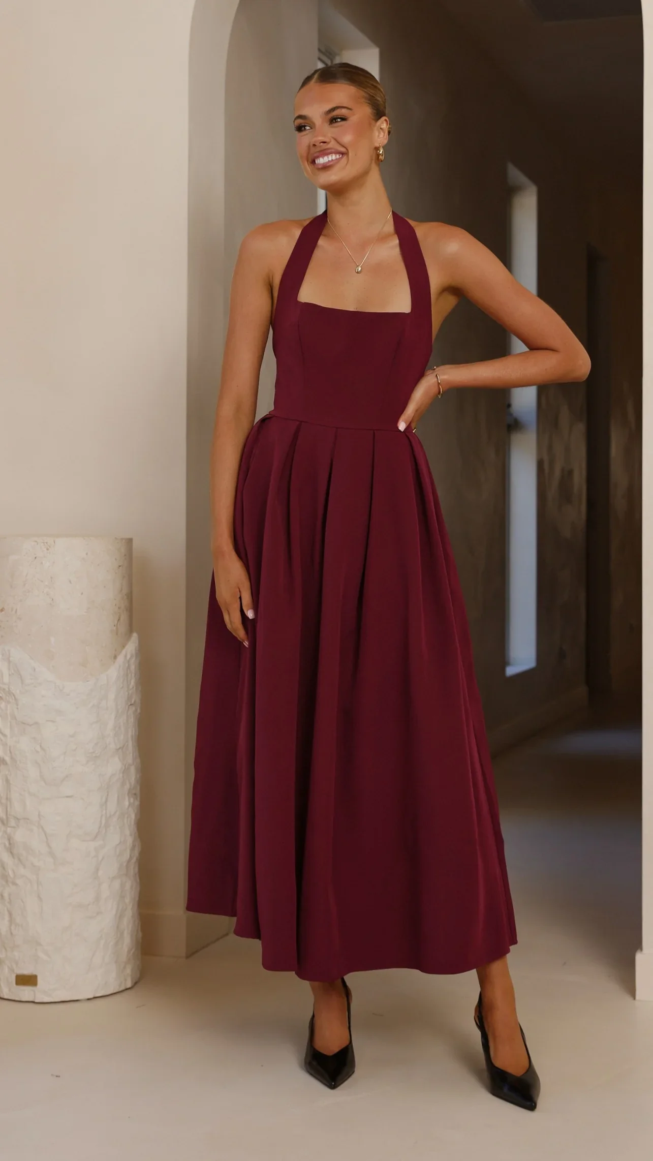 Kristen Maxi Dress - Wine